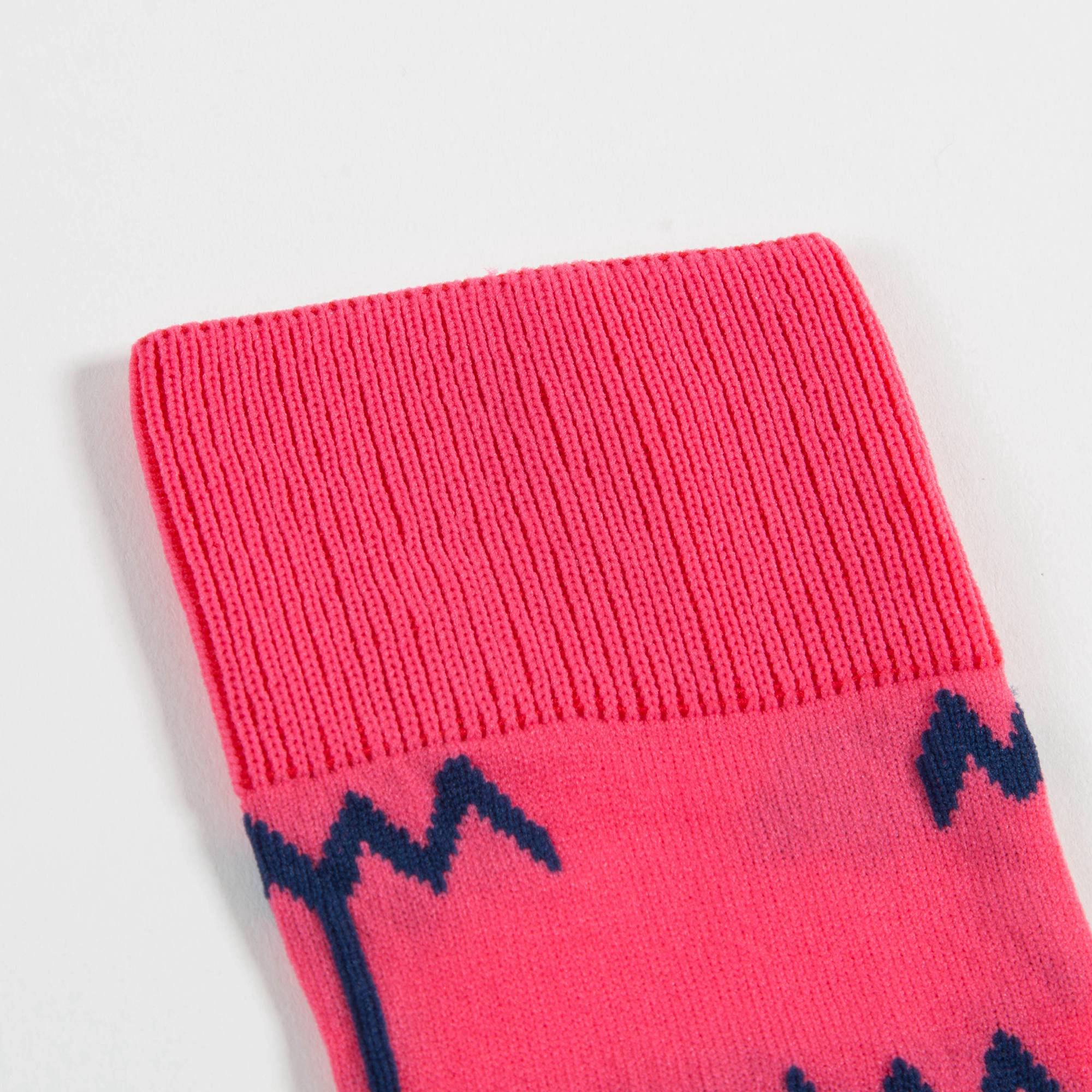 Girls Fuchsia Cotton Socks