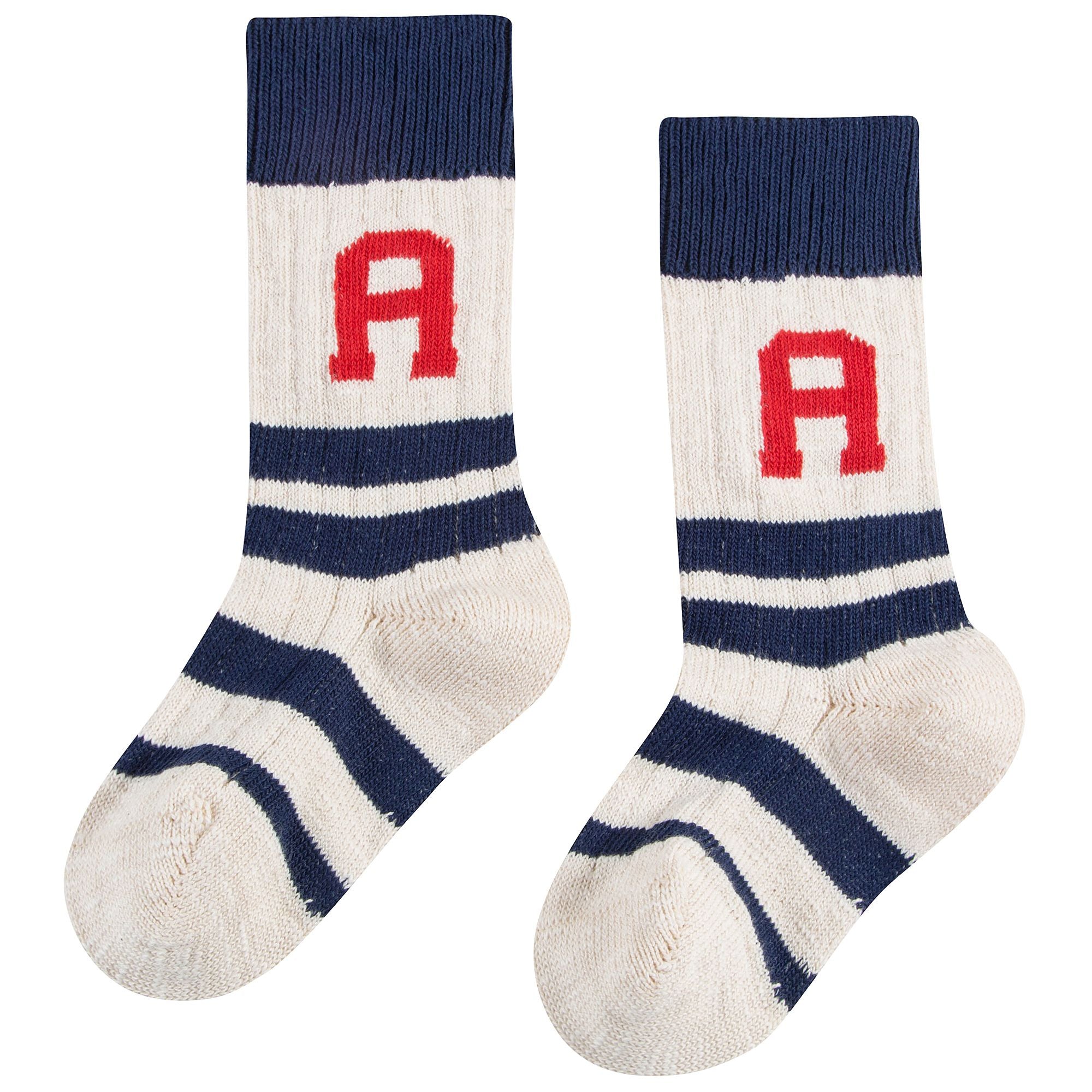Girls Navy Blue Cotton Socks