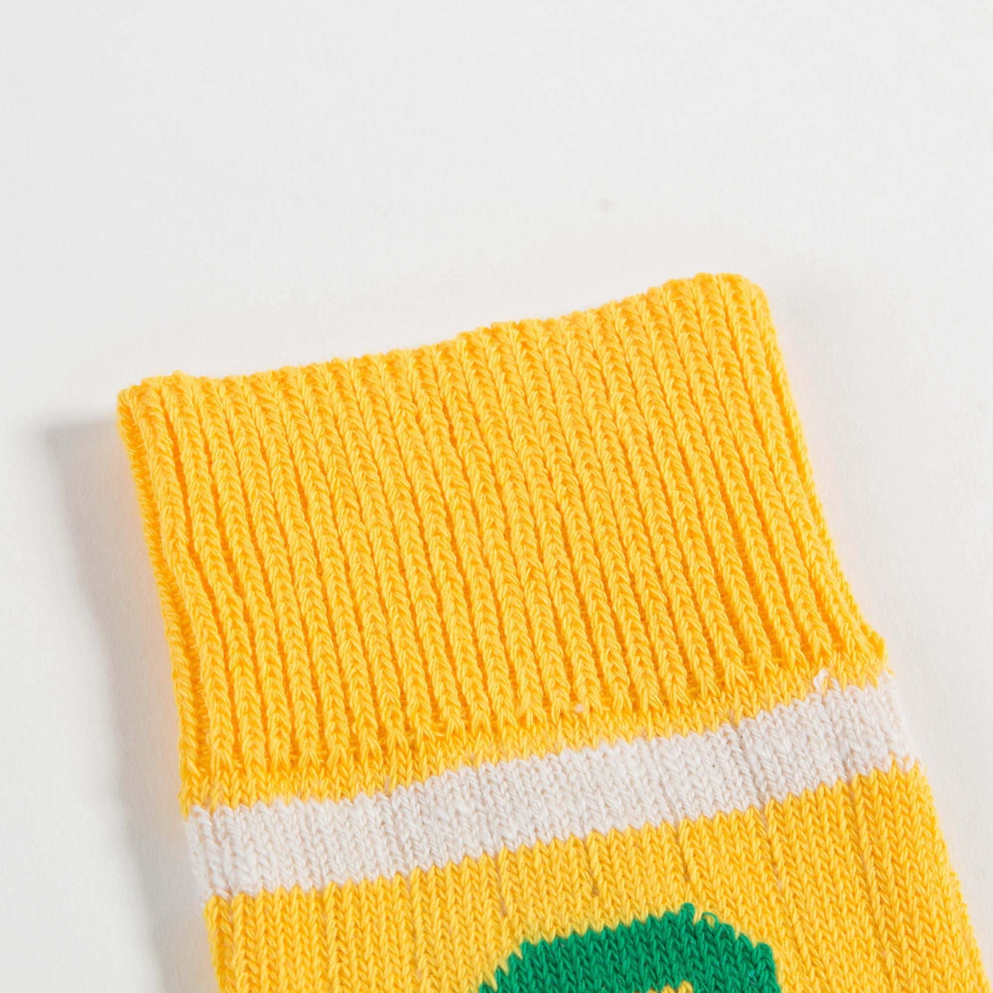 Girls Yellow Cotton Socks