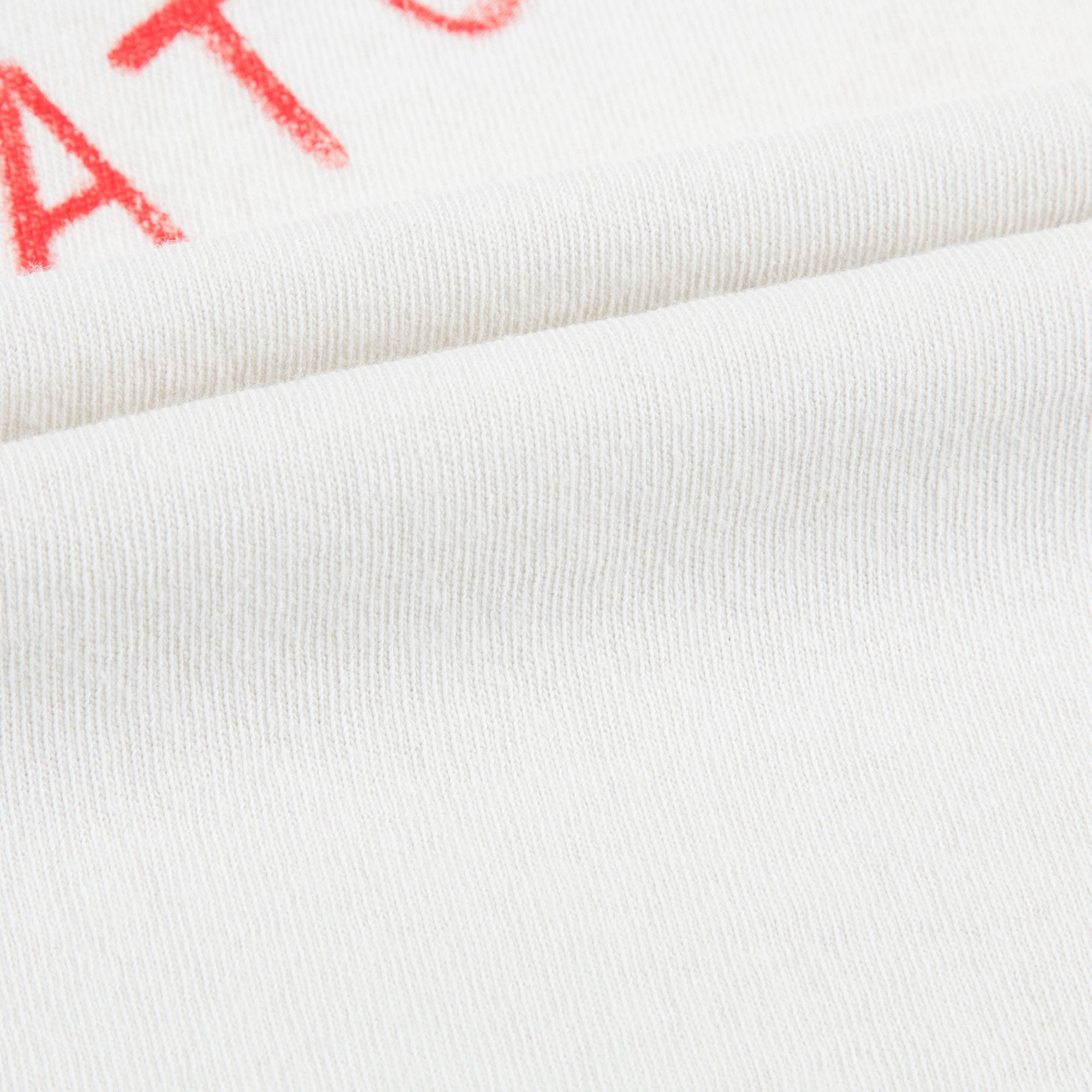 Girls Raw White Dog Cotton T-shirt