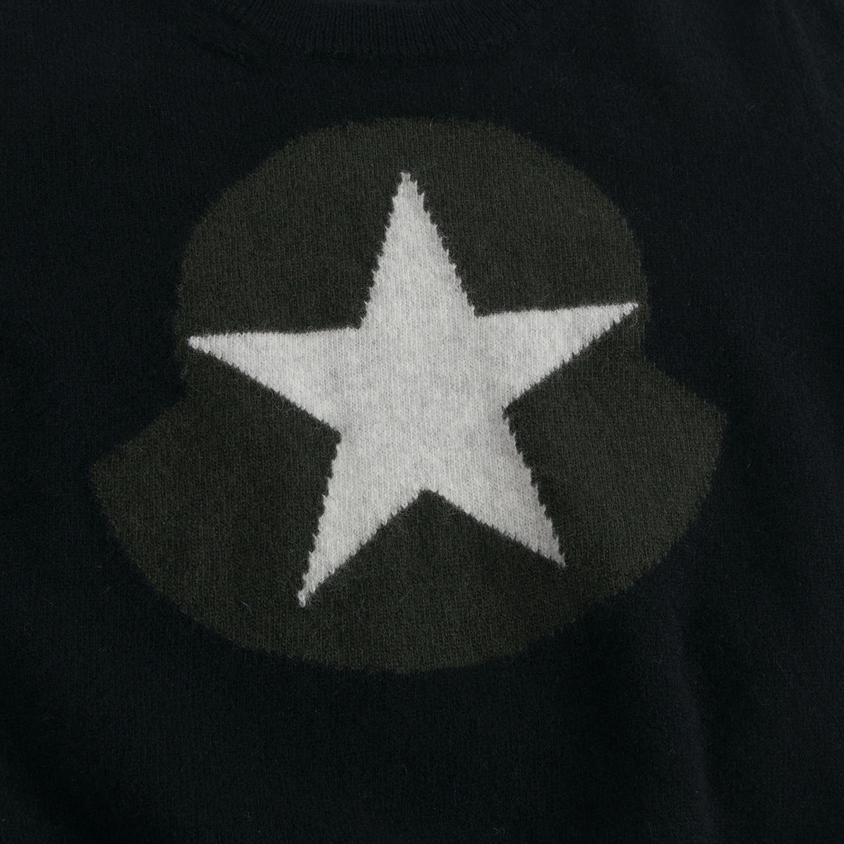 Baby Girls Black Knitted Sweater With White Star Trims - CÉMAROSE | Children's Fashion Store - 4