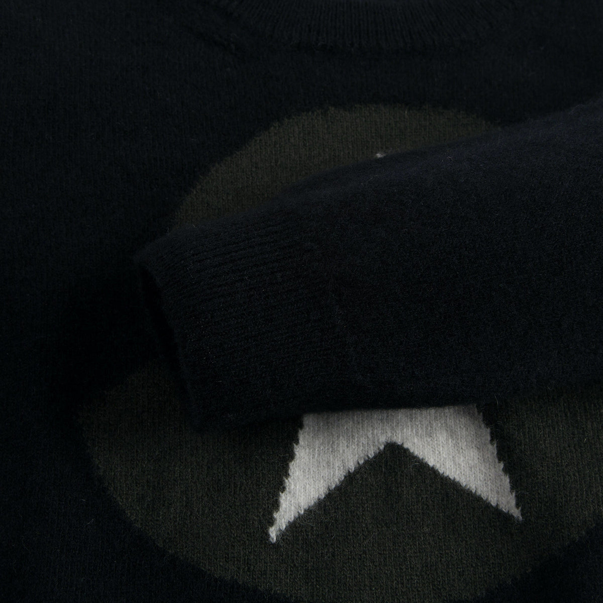 Baby Girls Black Knitted Sweater With White Star Trims - CÉMAROSE | Children's Fashion Store - 5