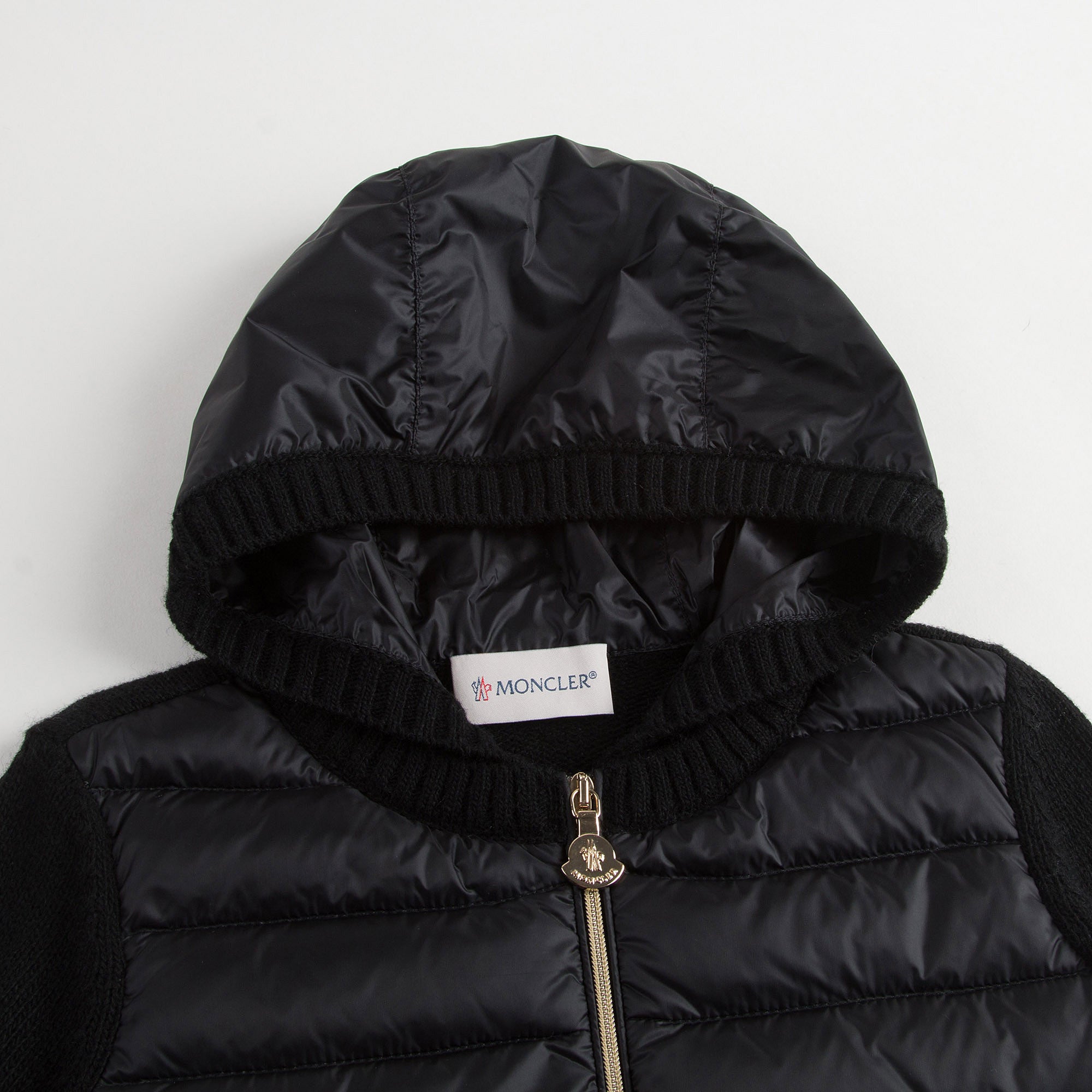 Girls Black Knitted Hooded Cardigan - CÉMAROSE | Children's Fashion Store - 3