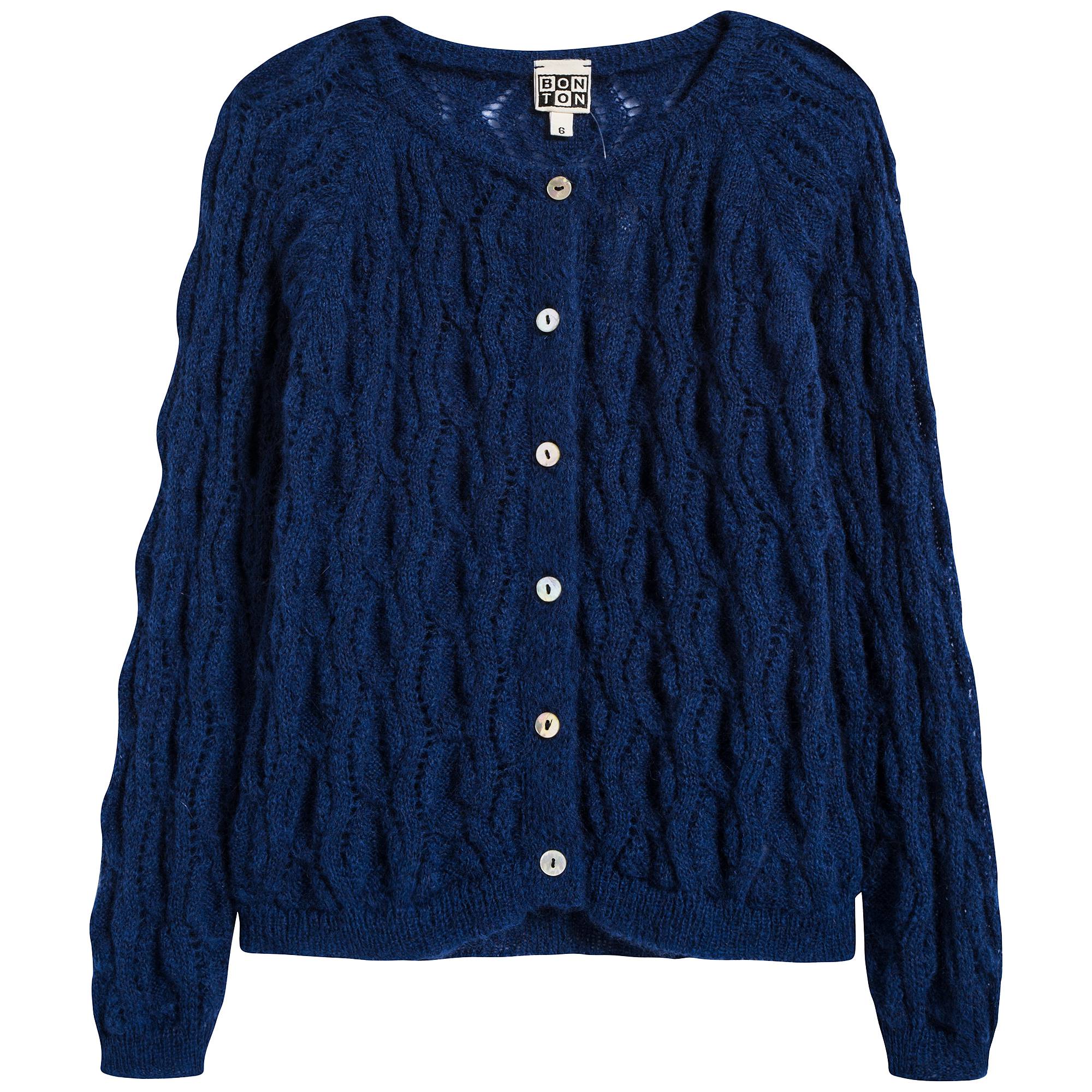 Girls Blue Klein Cardigan