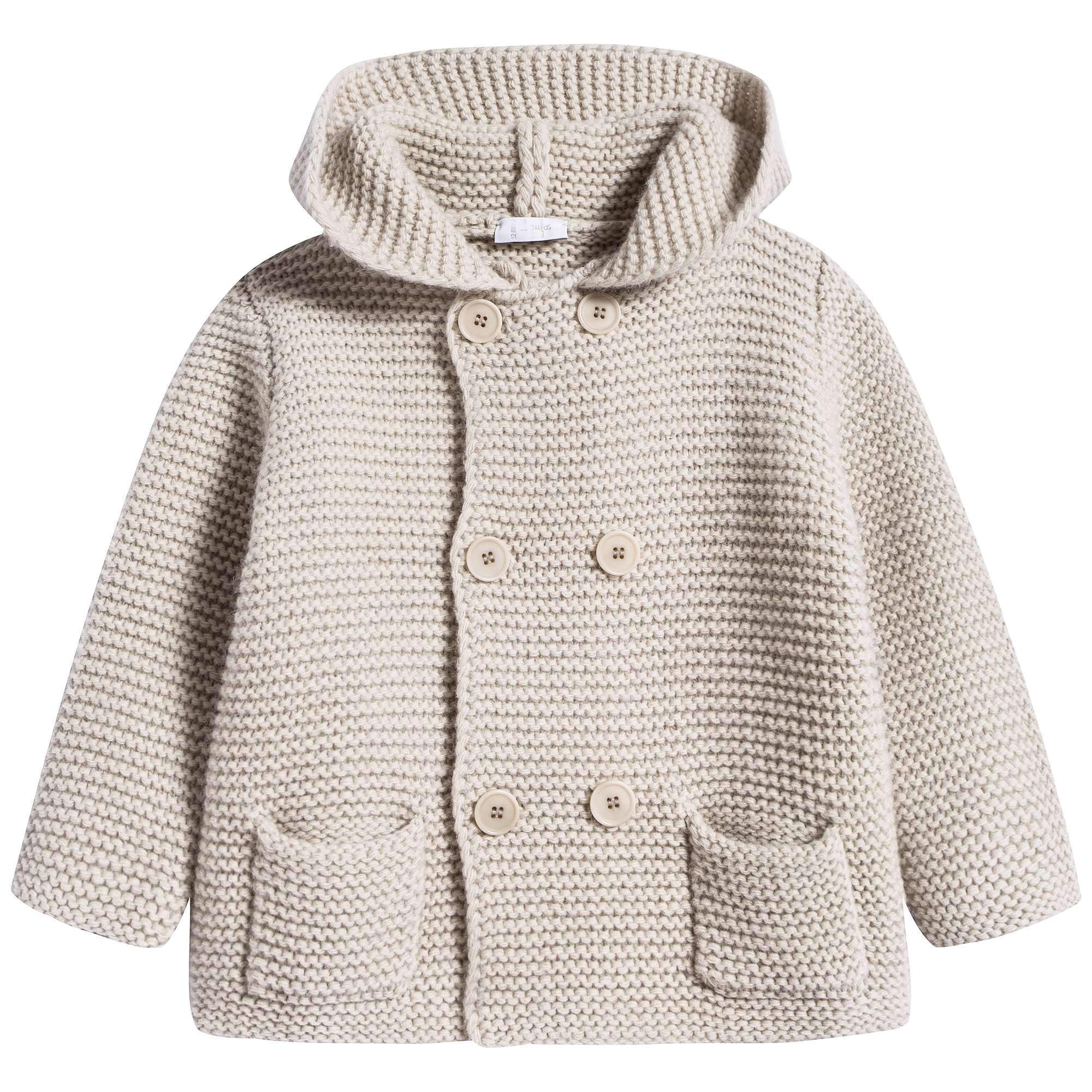 Baby Girls Vellum Beige Cardigan