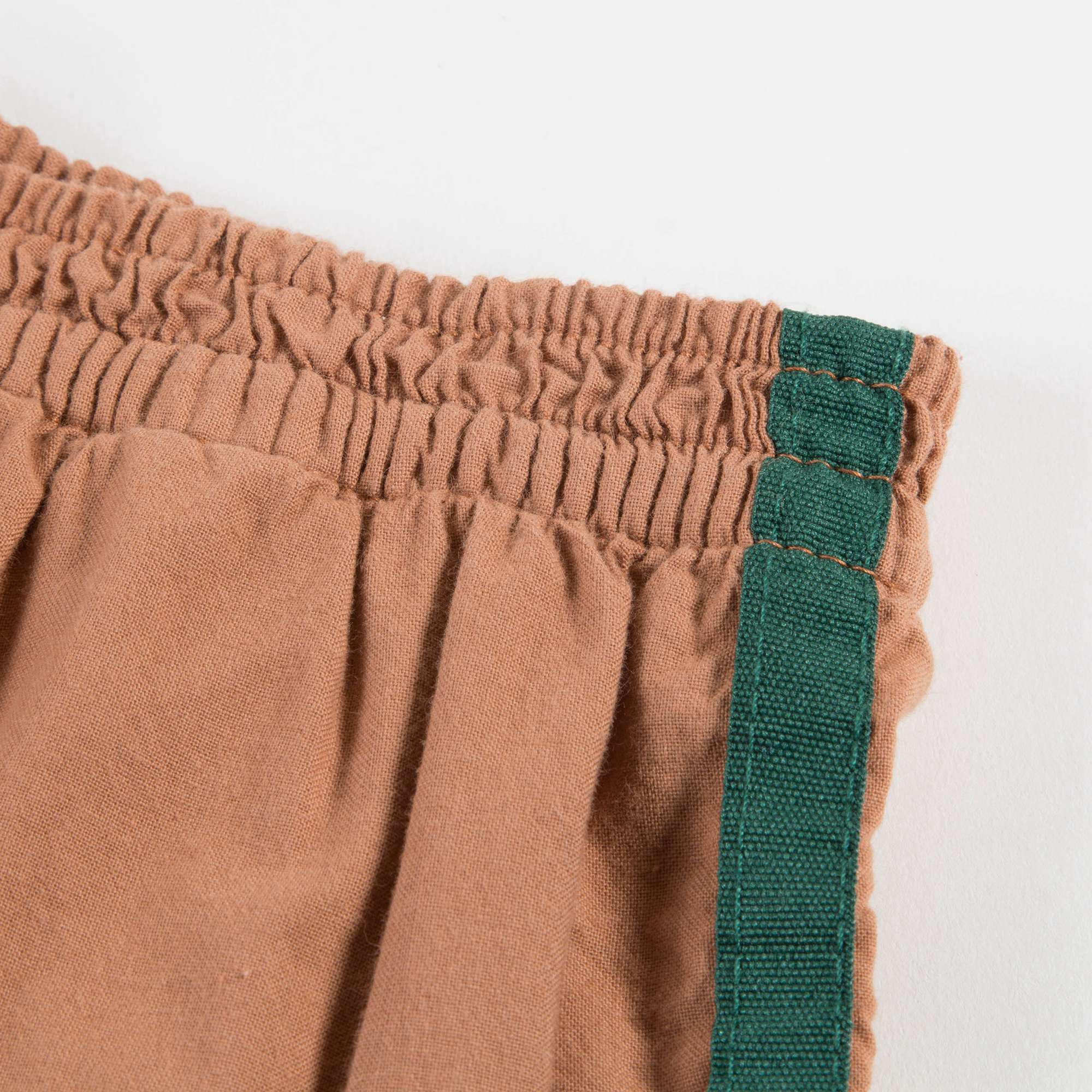 Girls & Boys Brown Bird Cotton Shorts