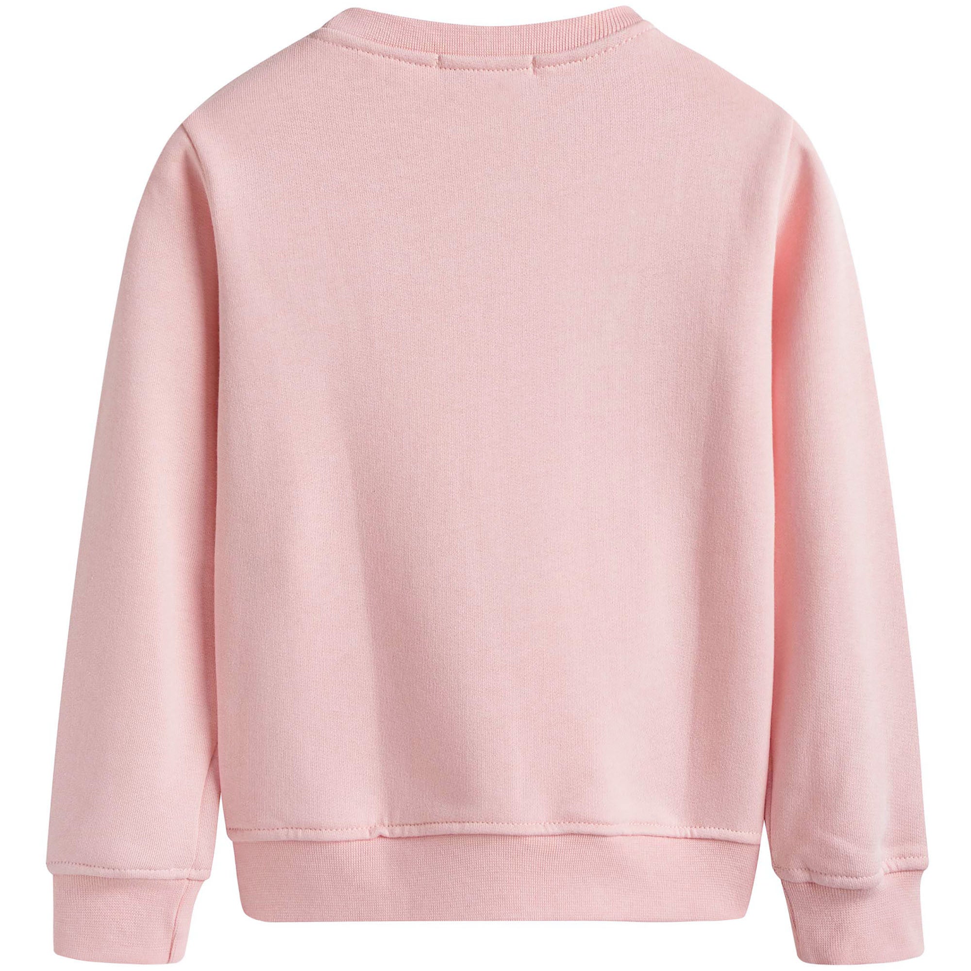 Girls Pink Patch Brand Cotton Sweatshirt