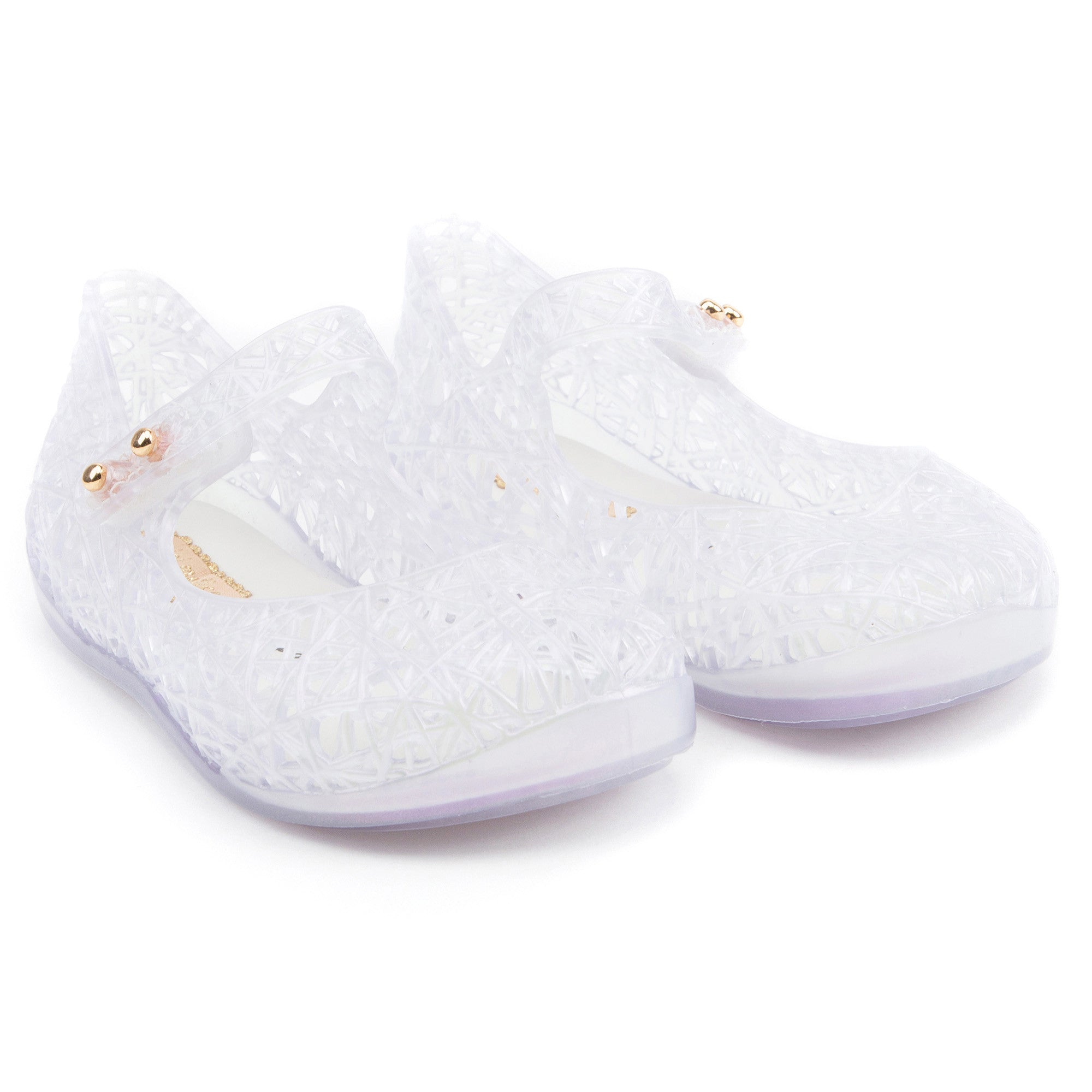 Girls White Nest Jelly Shoes