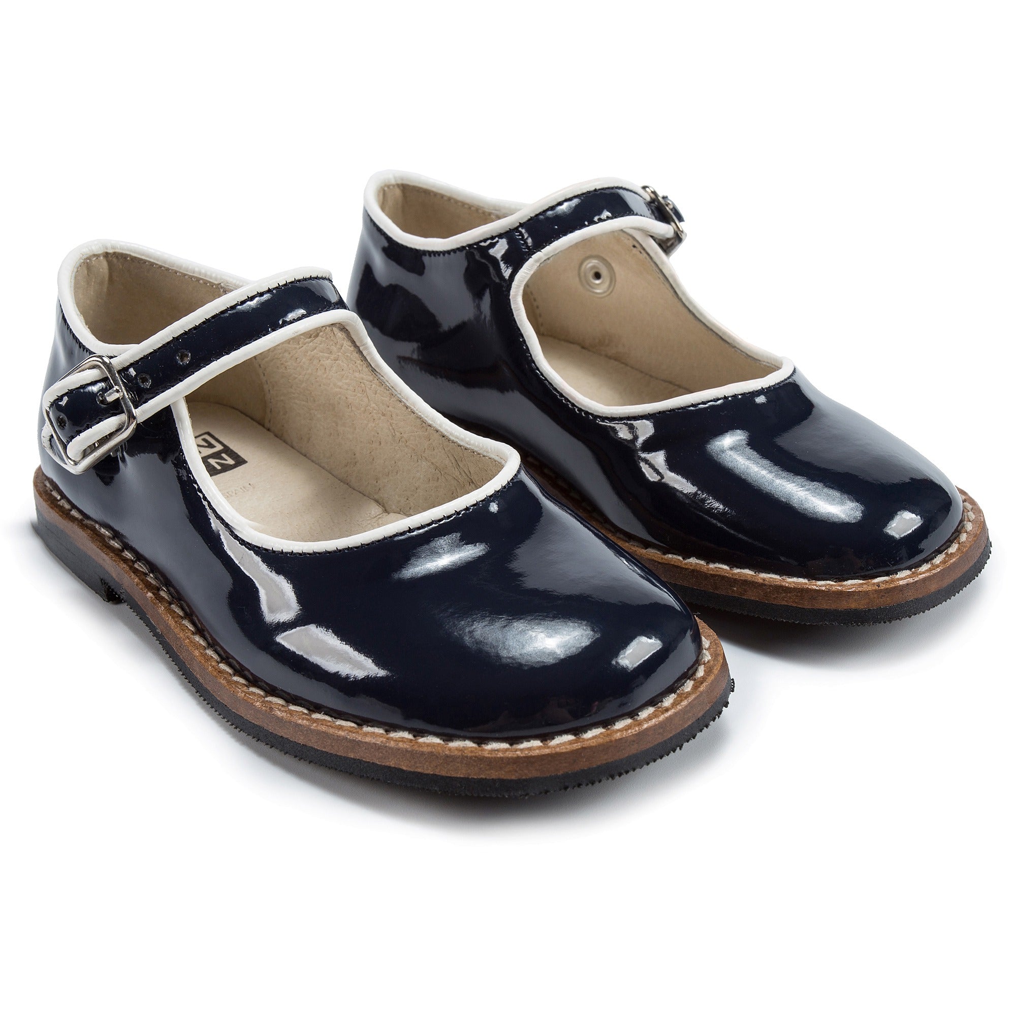 Girls Black Cuir Shoes