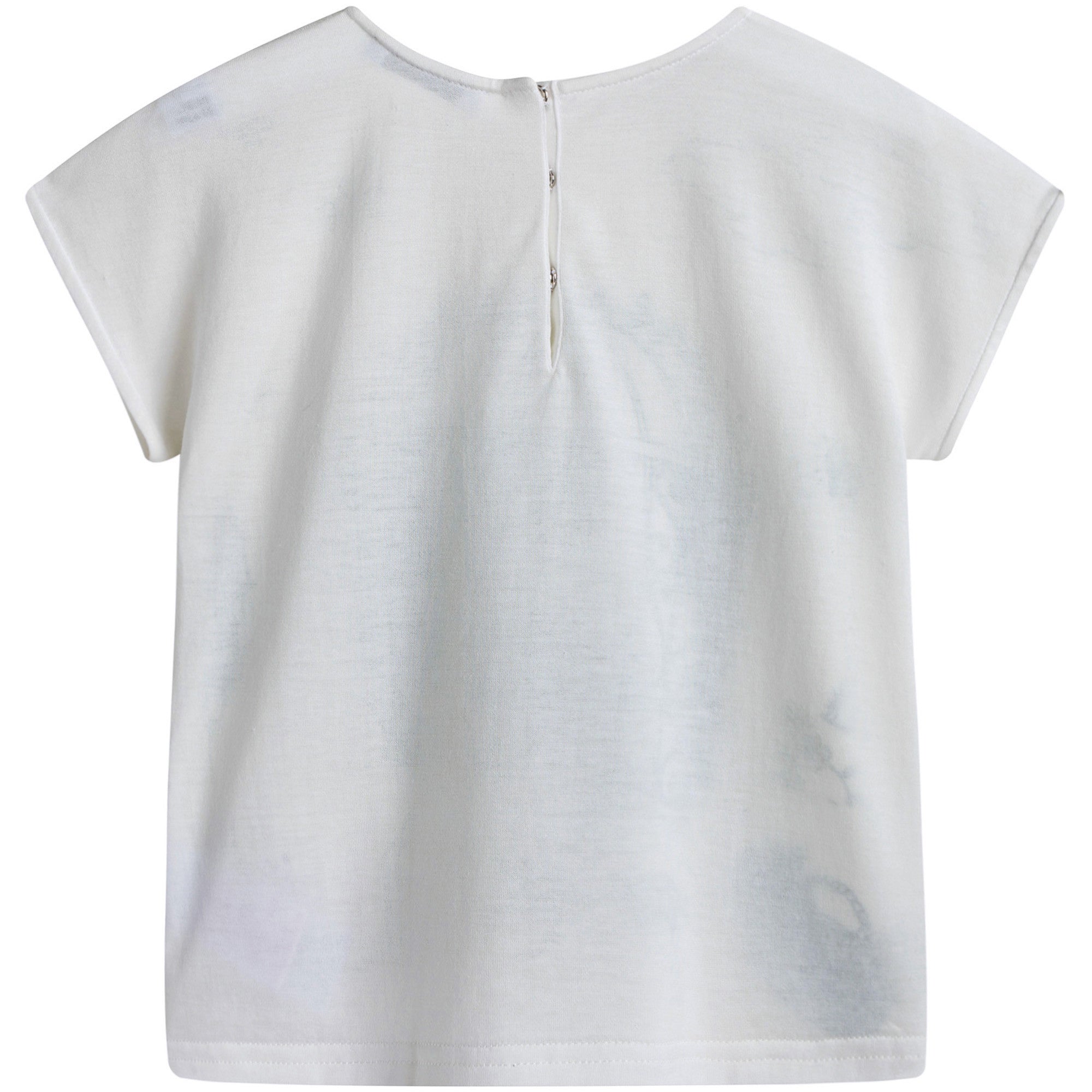 Baby Girls White & Green 'Botanical Garden' Print T-Shirt