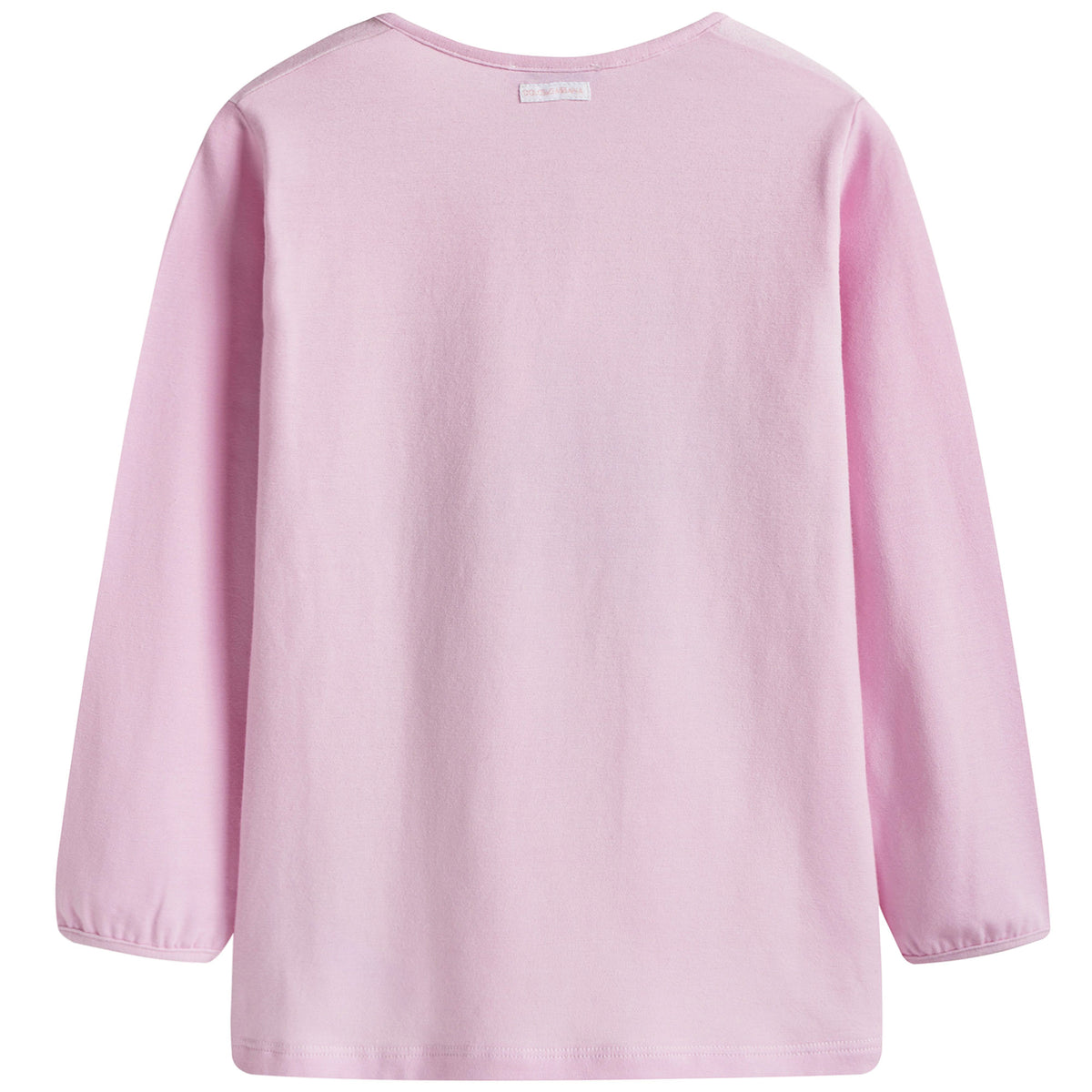 Pyjama fille rose (haut) et blanc (bas)