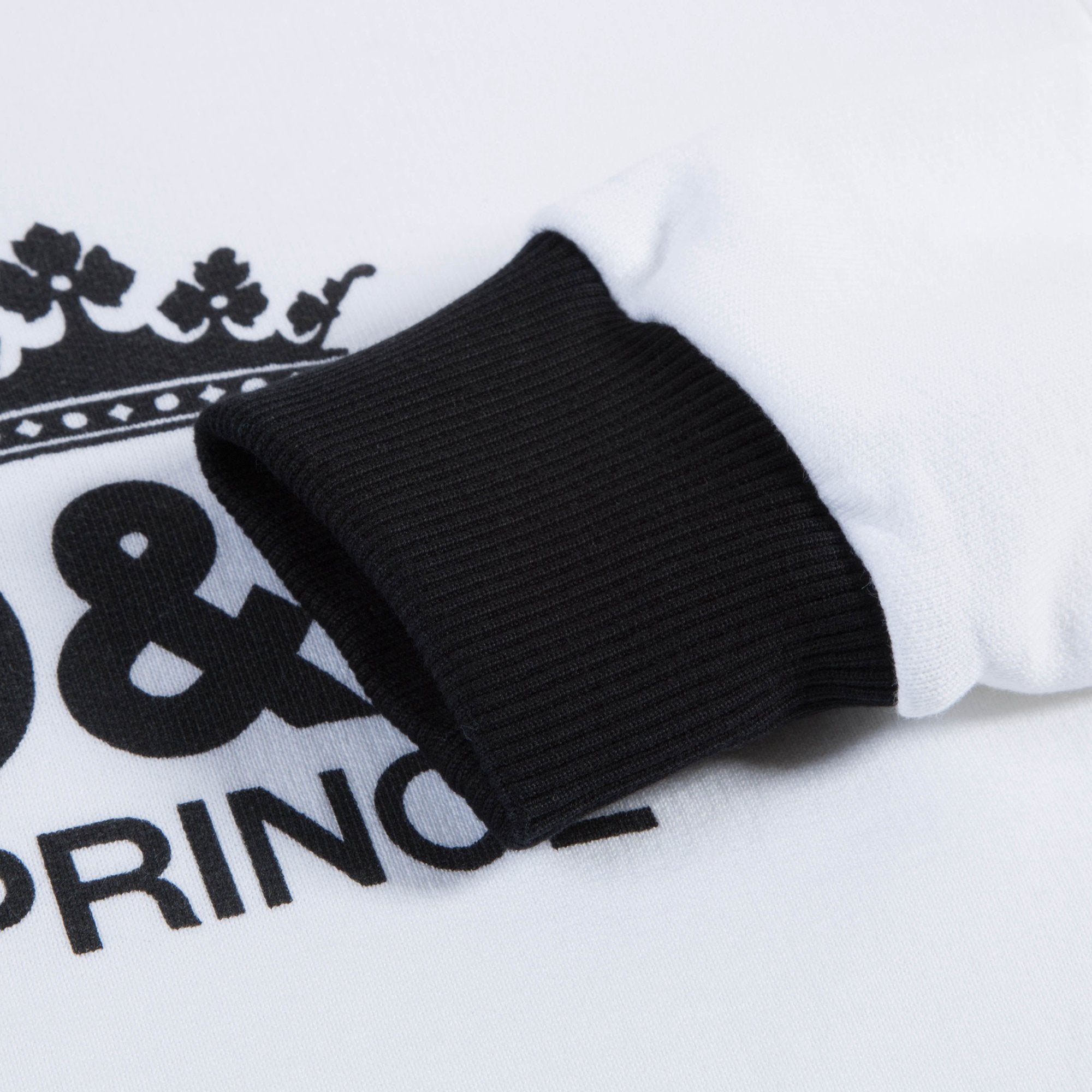 Girls White "DG" Cotton Coat