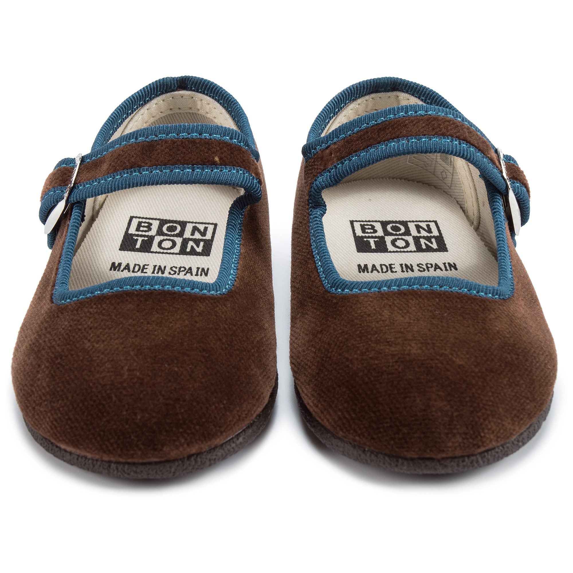 Girls Marron Cotton Shoes