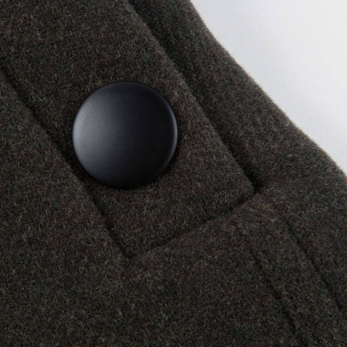 Veste en laine mélangée vert militaire pour filles