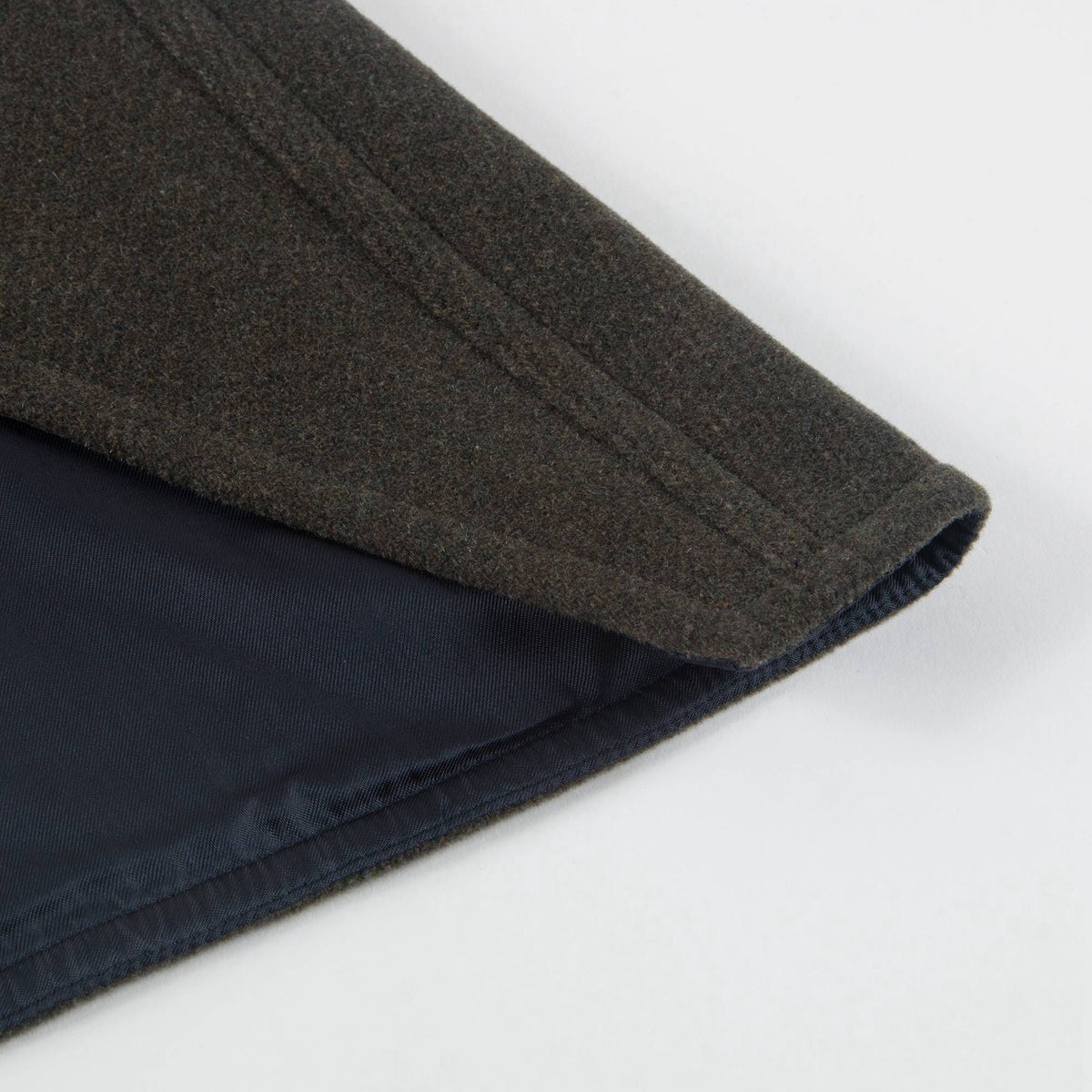 Veste en laine mélangée vert militaire pour filles