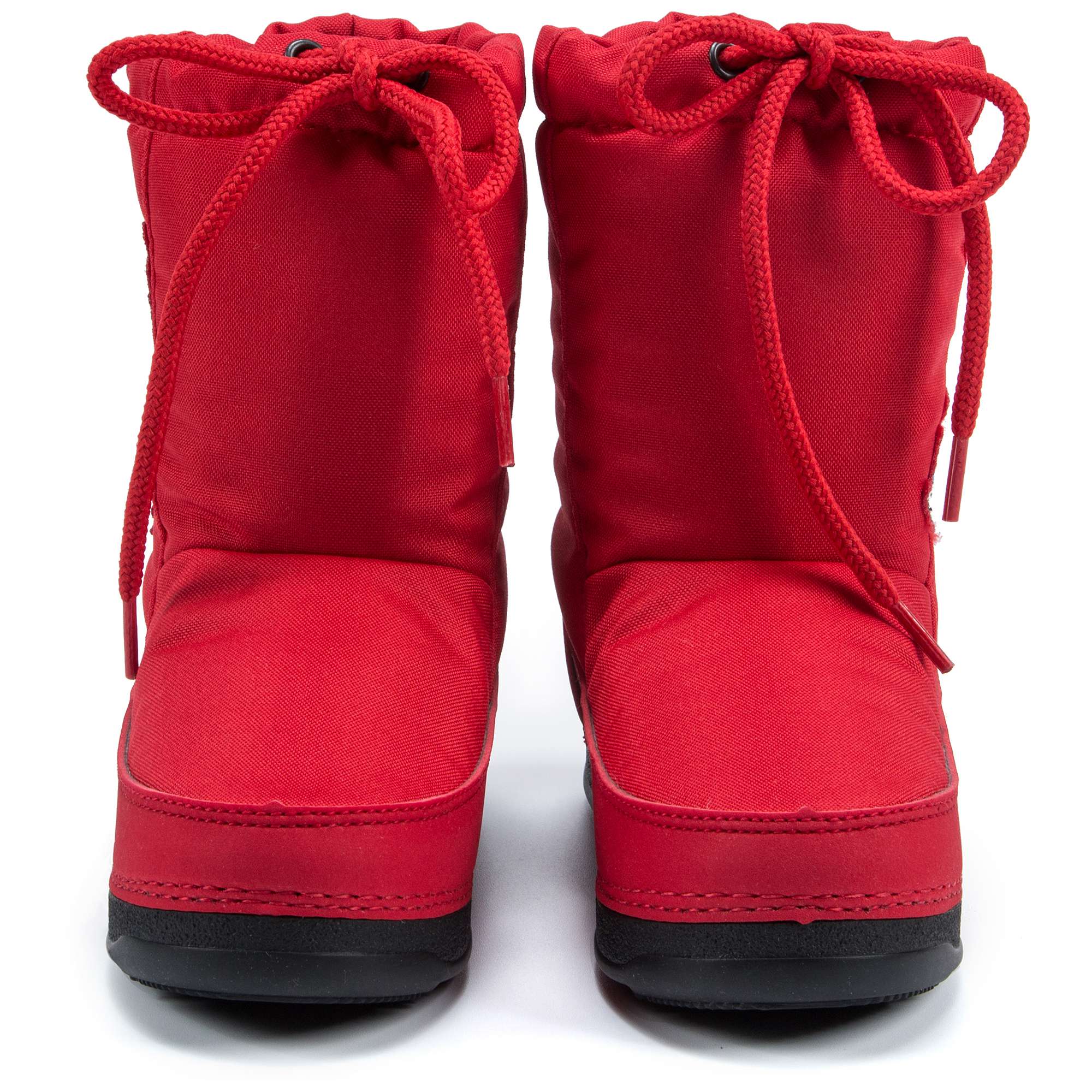 Girls Red Printed Snow Boots