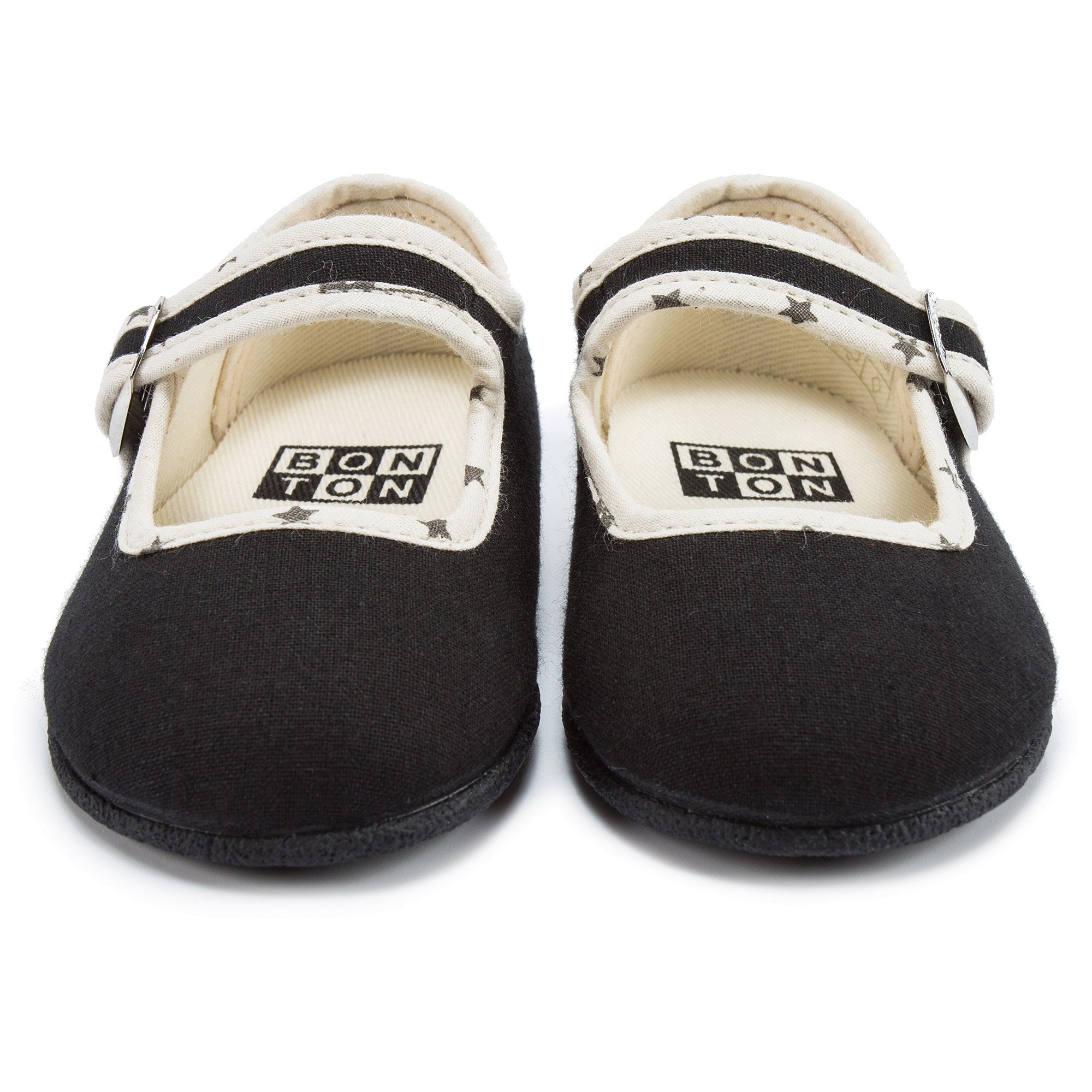 Baby Black Cotton Shoes