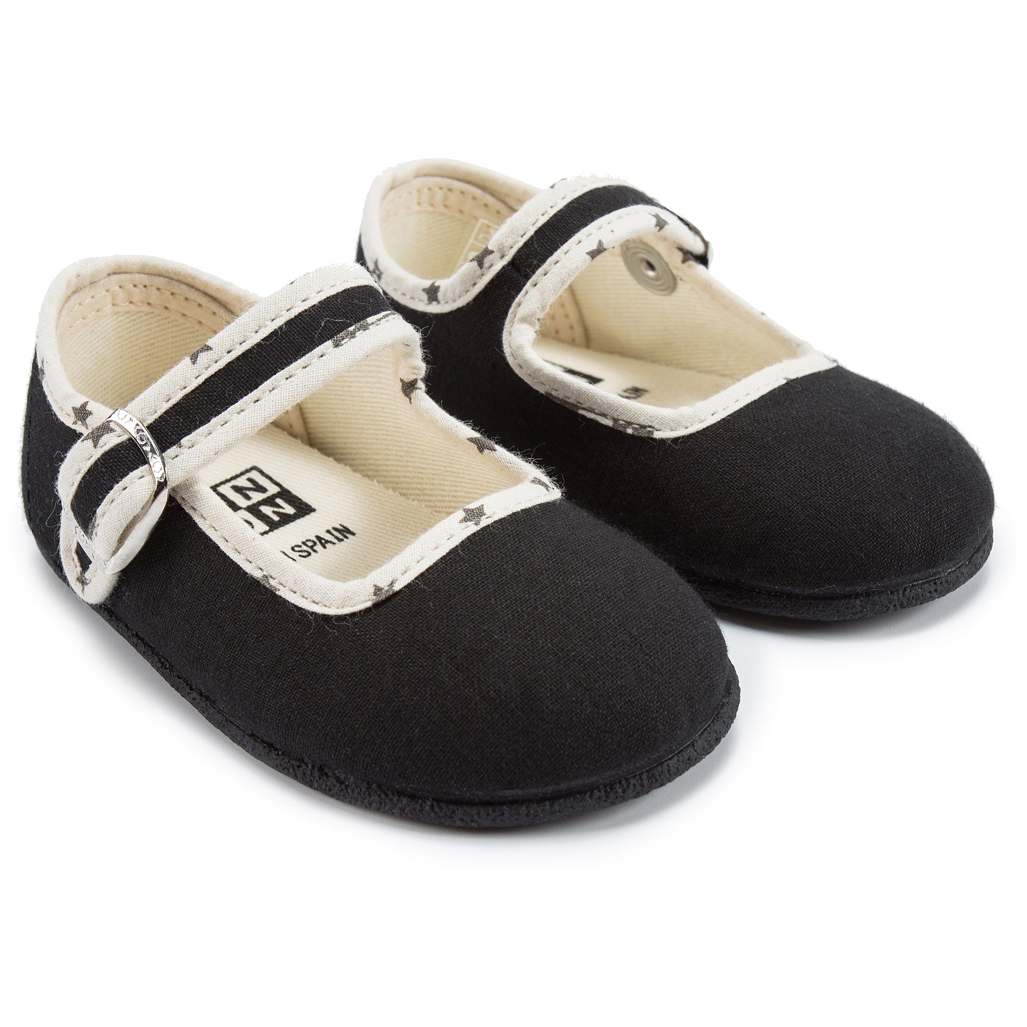 Baby Black Cotton Shoes