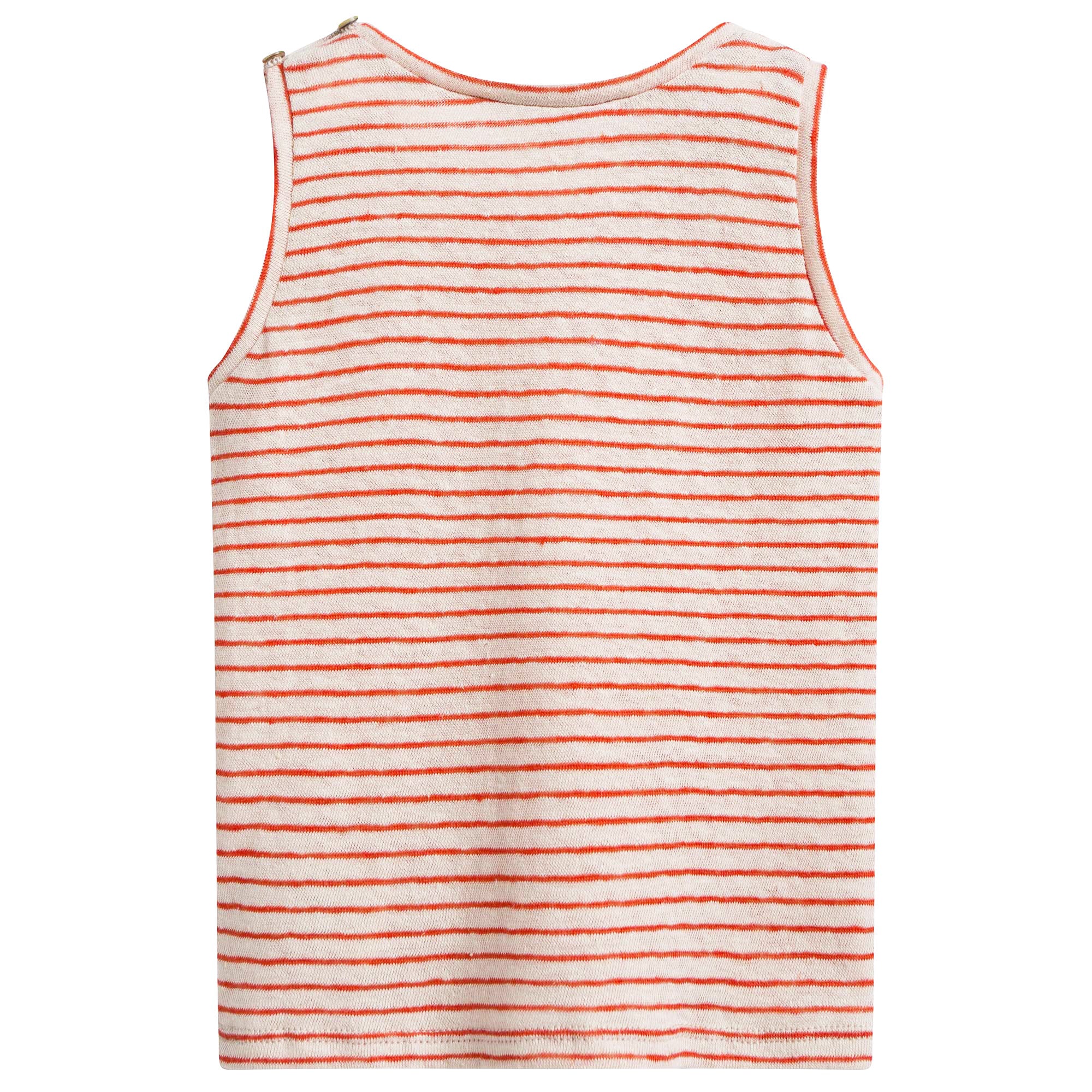 Baby Girls Bright Orange Striped Vest
