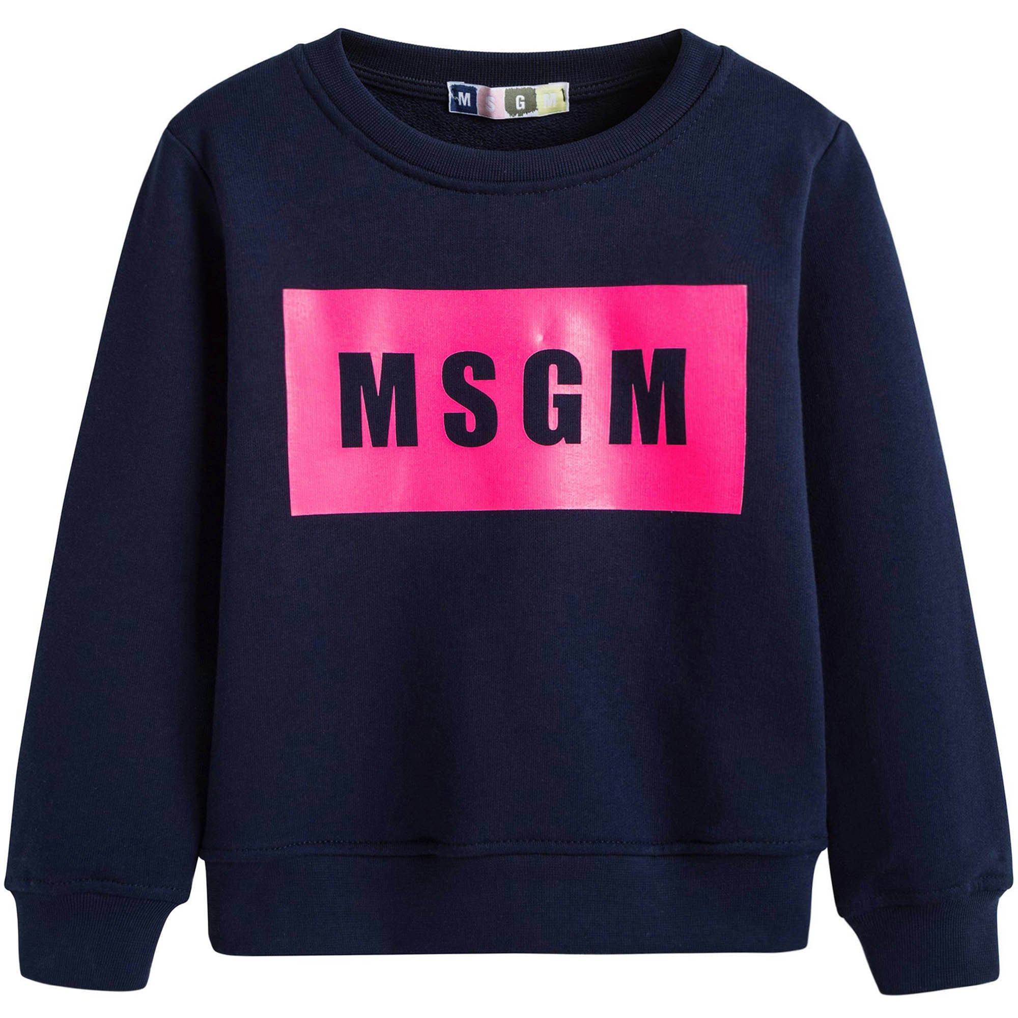 Girls Navy Blue Logo Sweatshirt