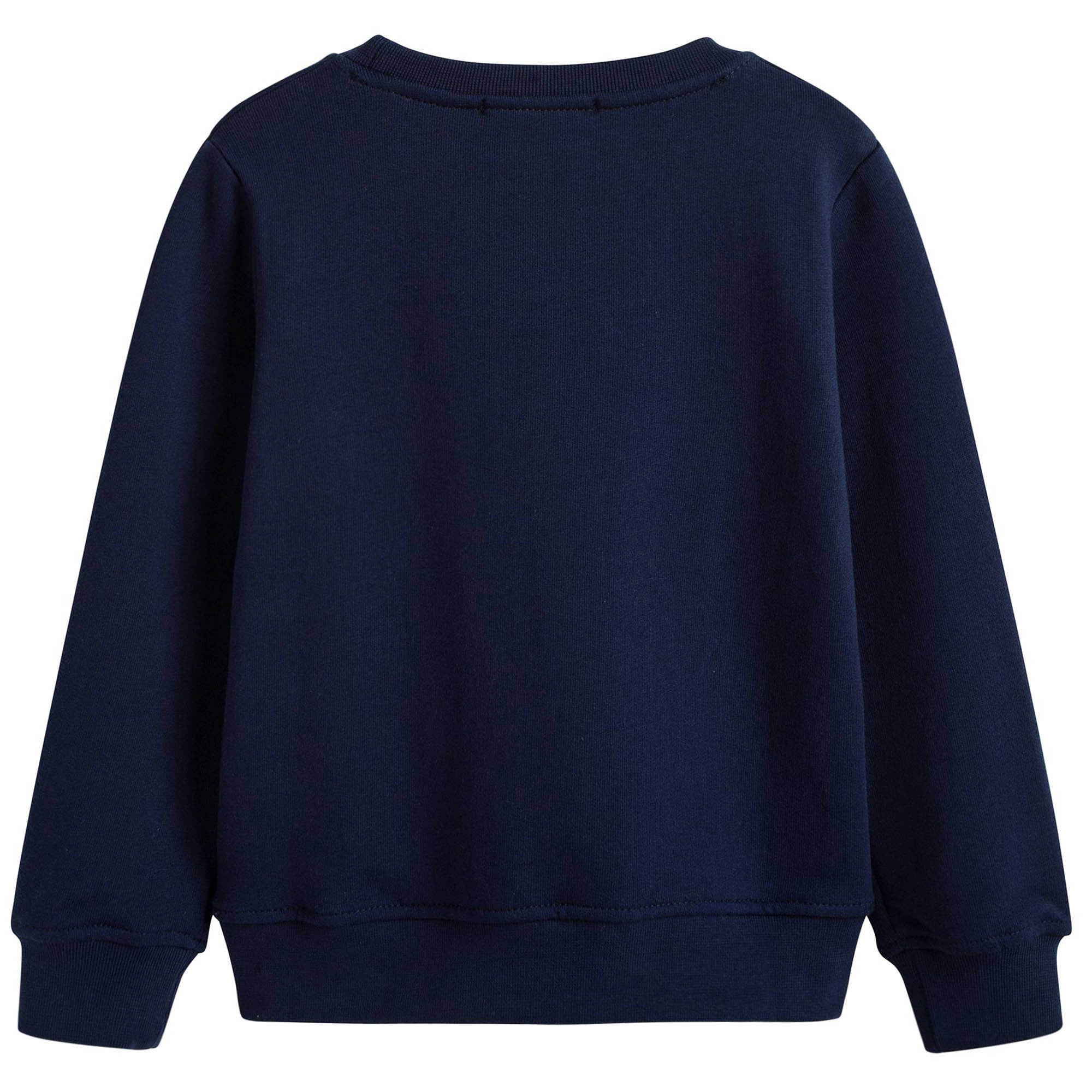 Girls Navy Blue Logo Sweatshirt