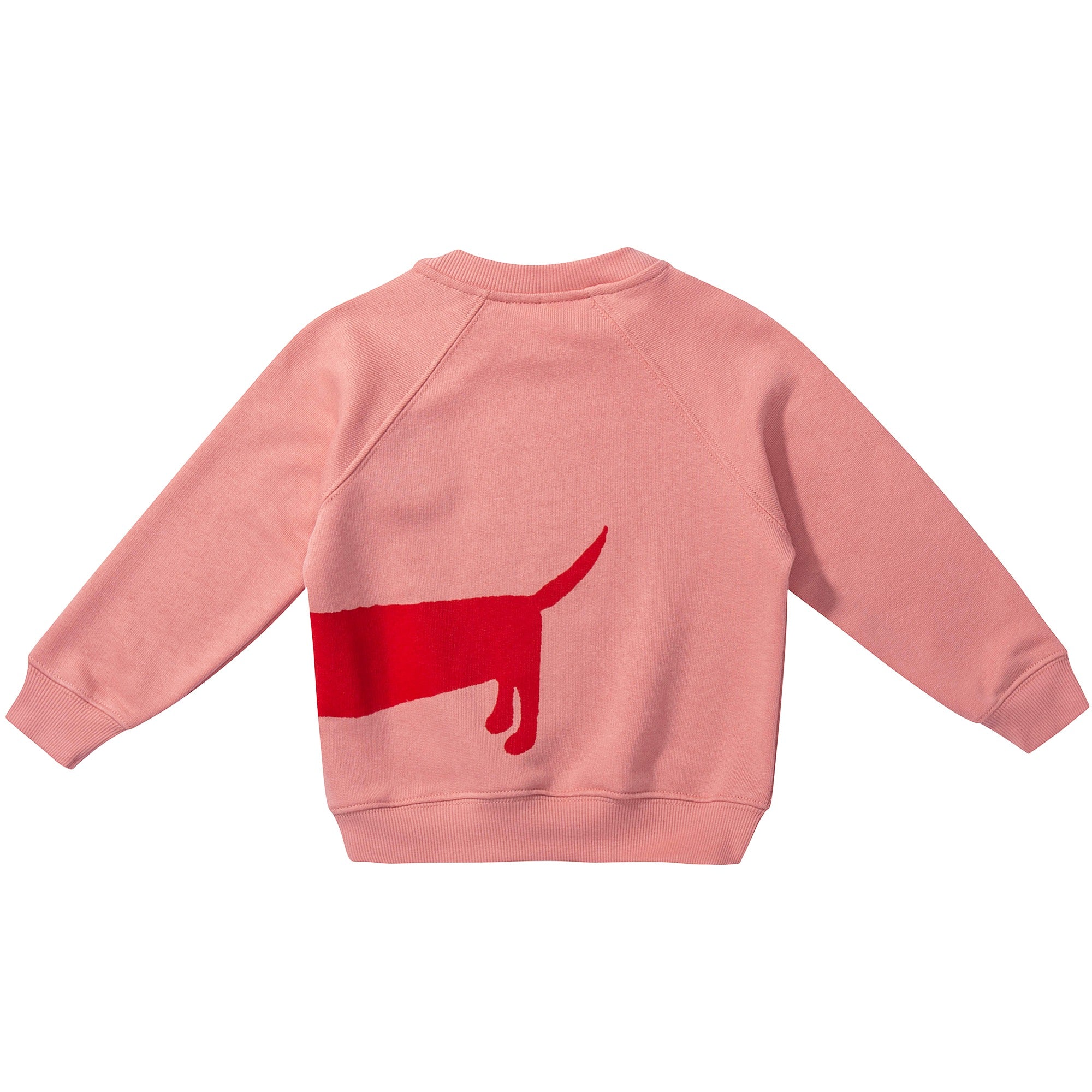 Girls Pink Organic Cotton "Dog鈥?Sweatshirt