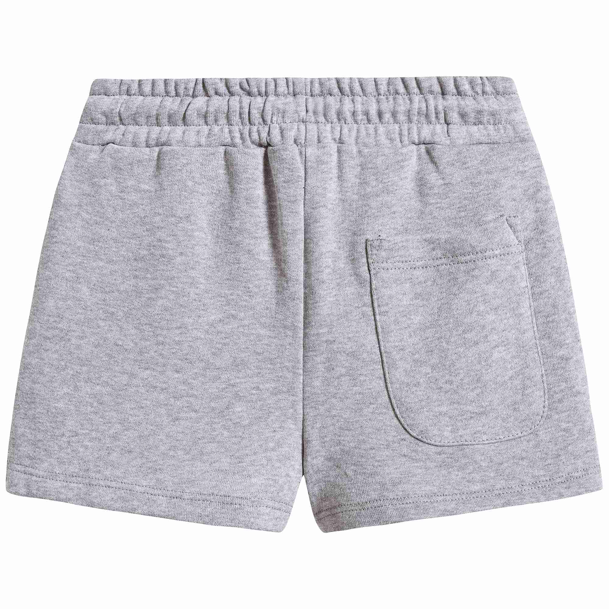 Girls Grey Cotton Shorts