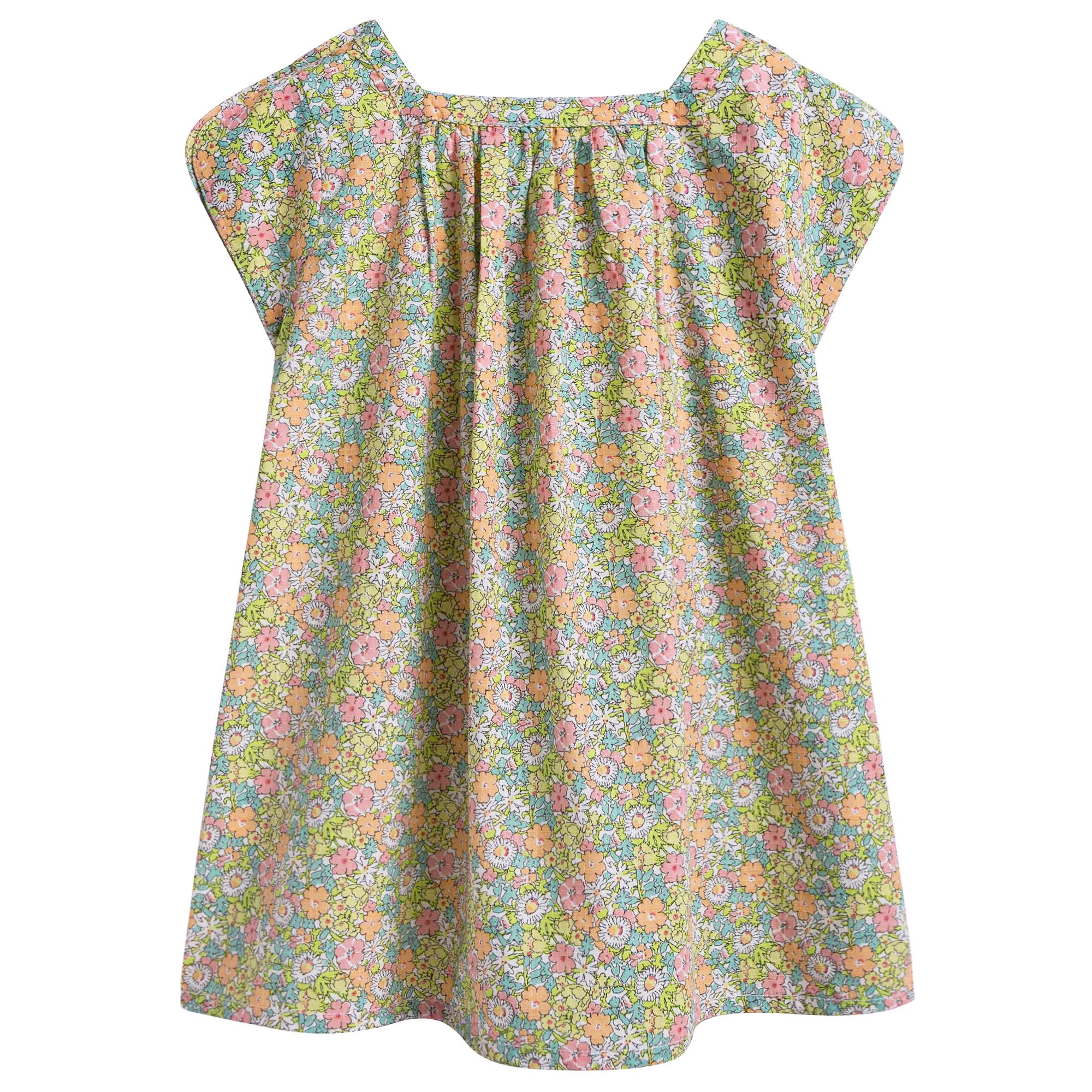Baby Girls Bright Pink Liberty Dress