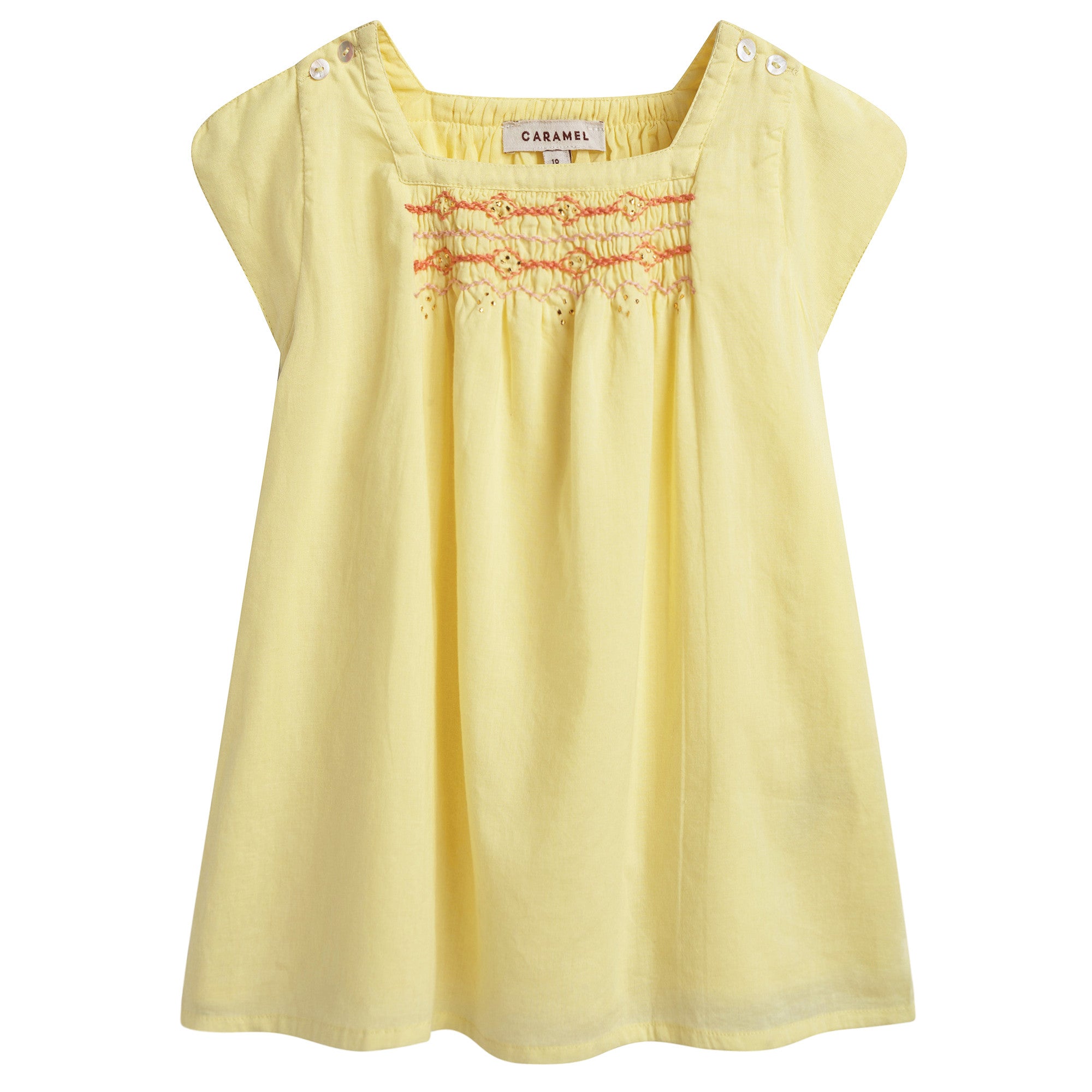 Baby Girls Canari Yellow Woven Dress