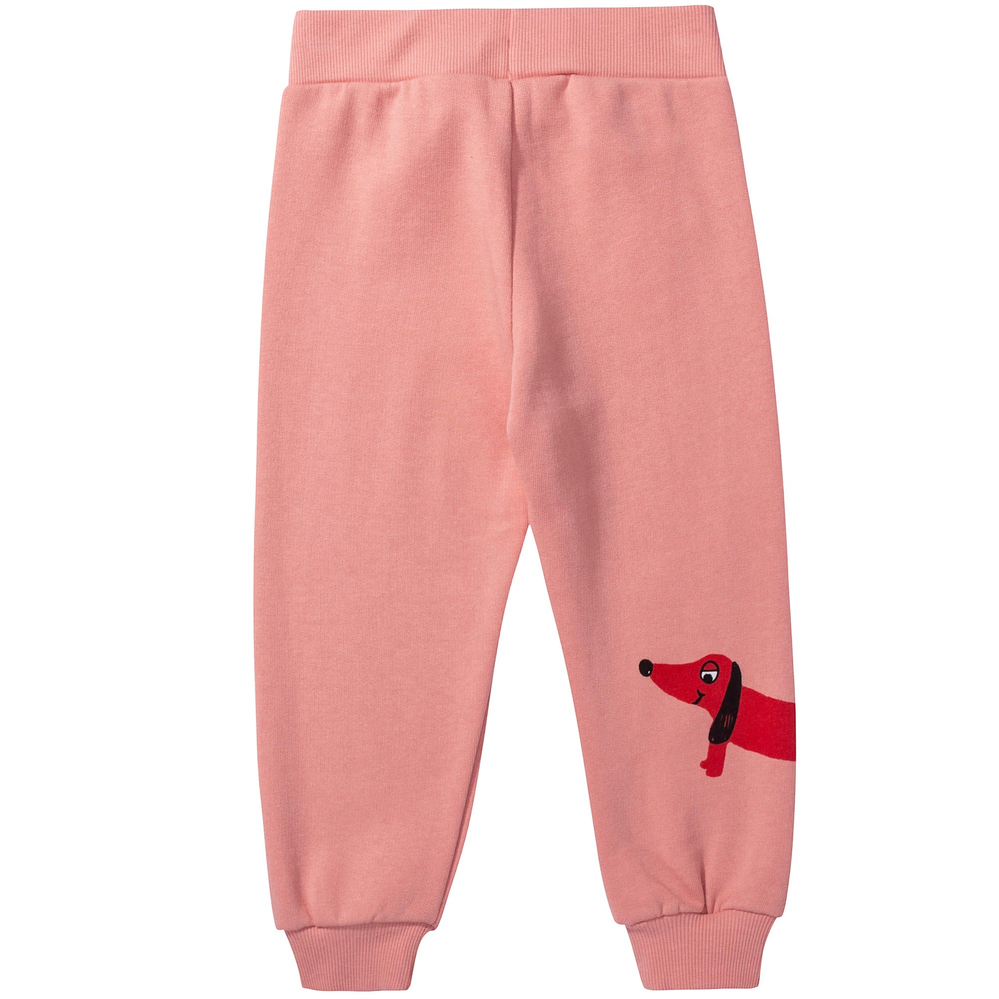 Girls Pink Organic Cotton 鈥淒og鈥?Trousers