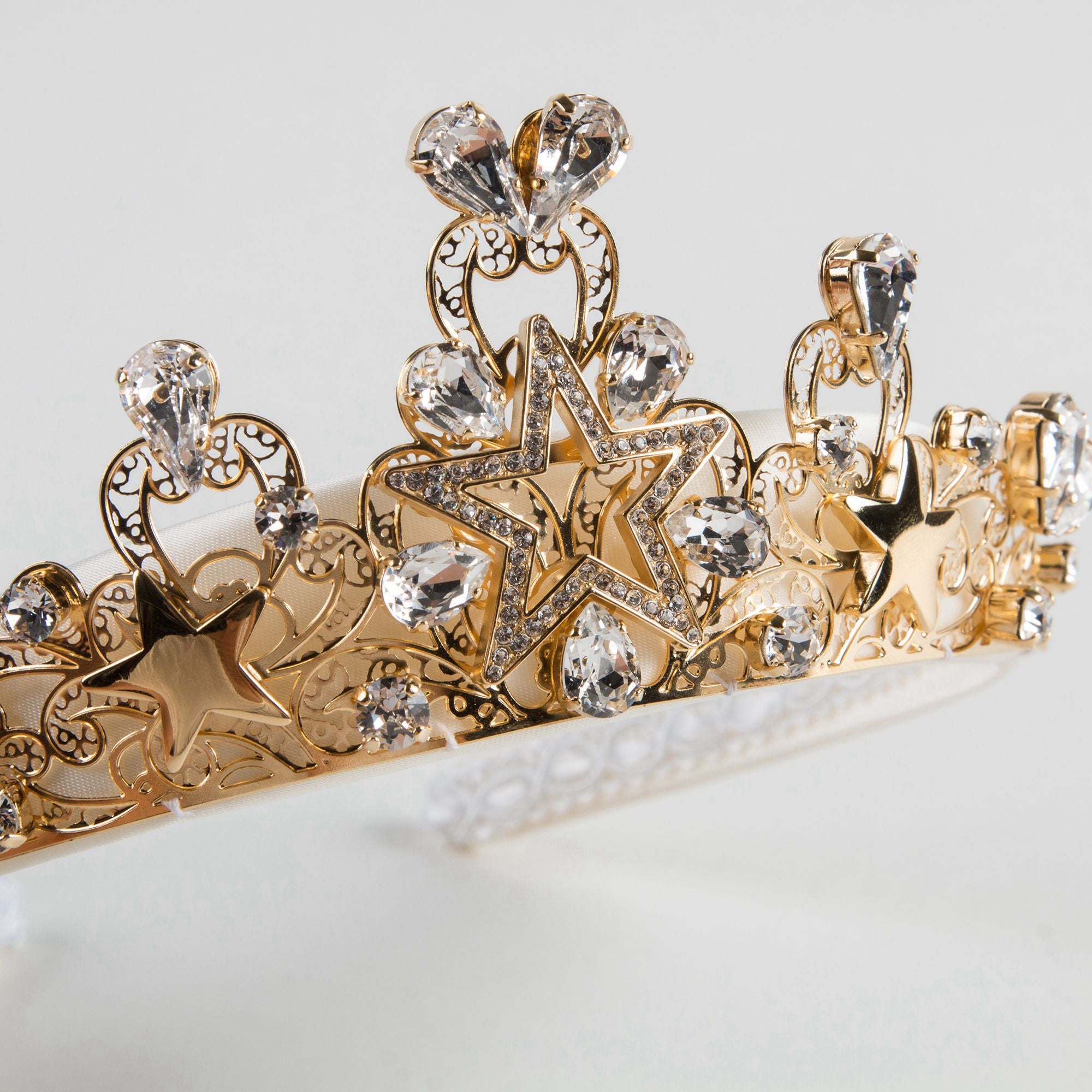 Girls Gold Crown Headband