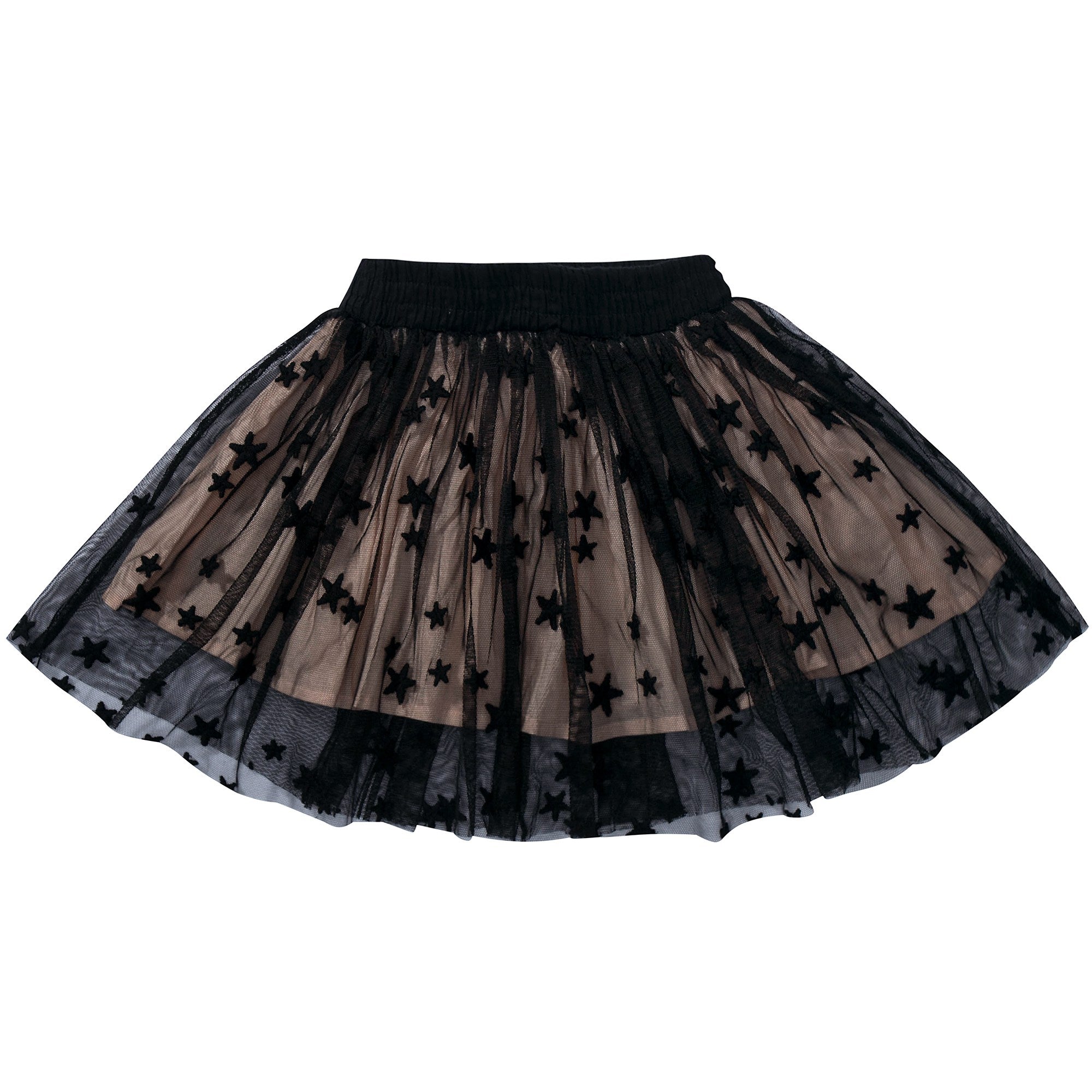 Girls Black & Pink Tulle Skirt