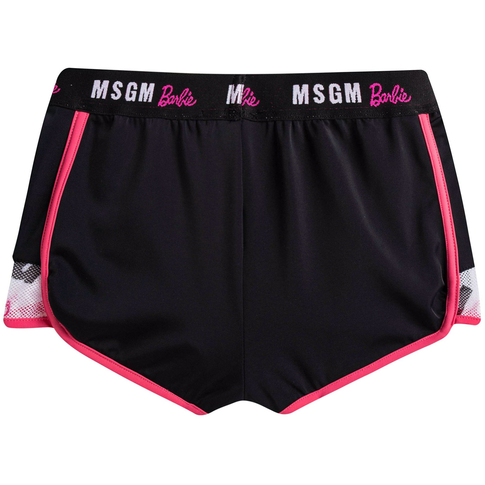 Girls Black Tracksuit Shorts