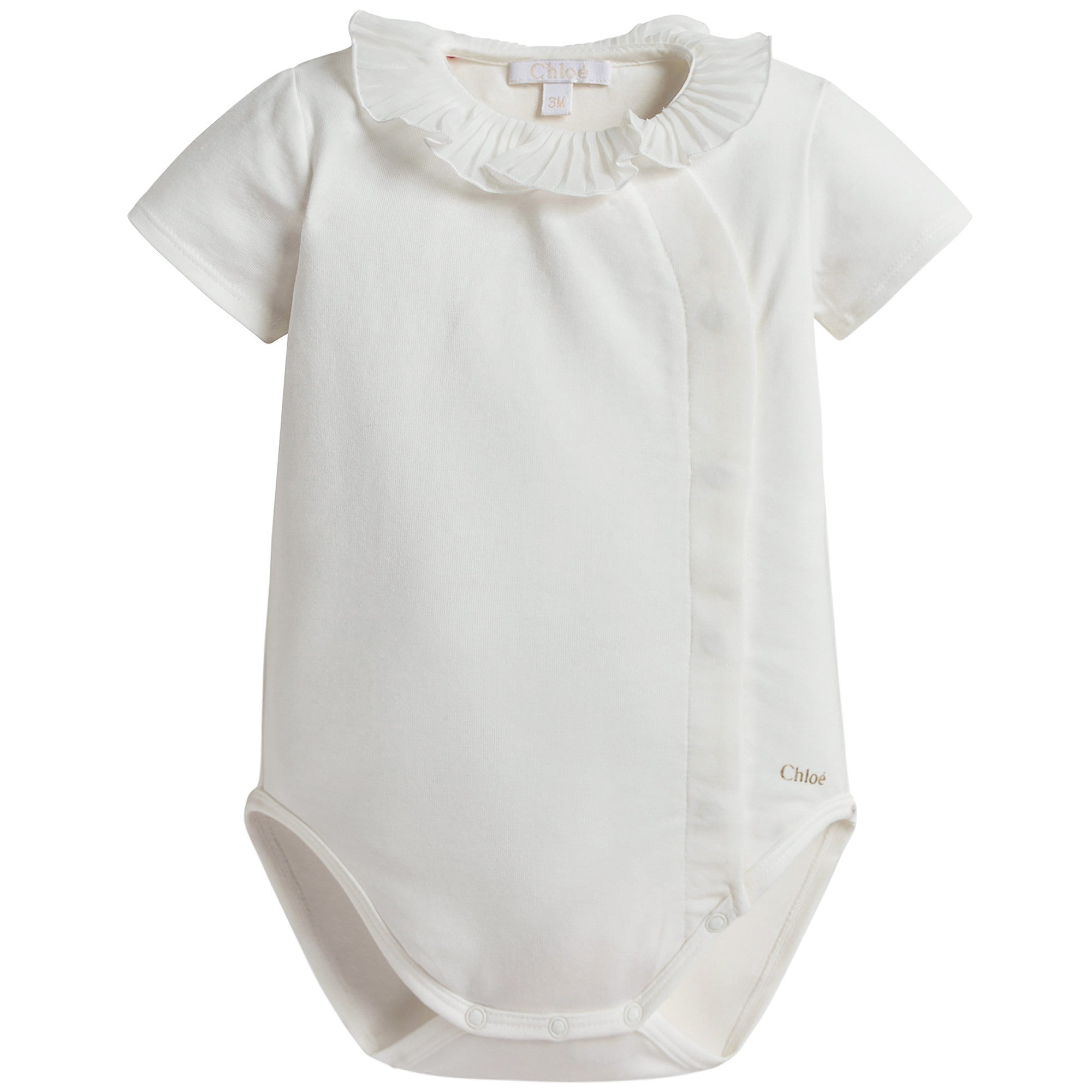 Baby Girls Ivory Ruffle Bodysuit