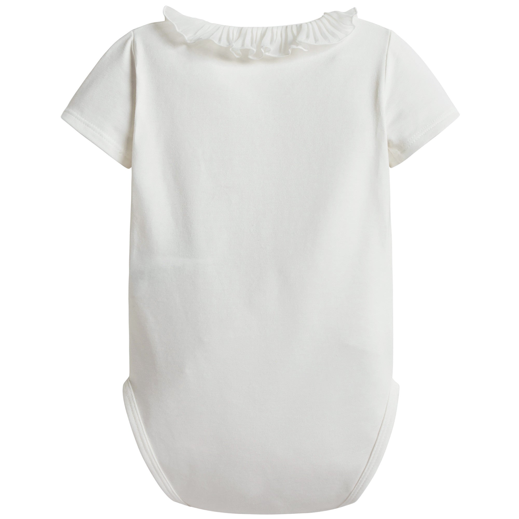 Baby Girls Ivory Ruffle Bodysuit