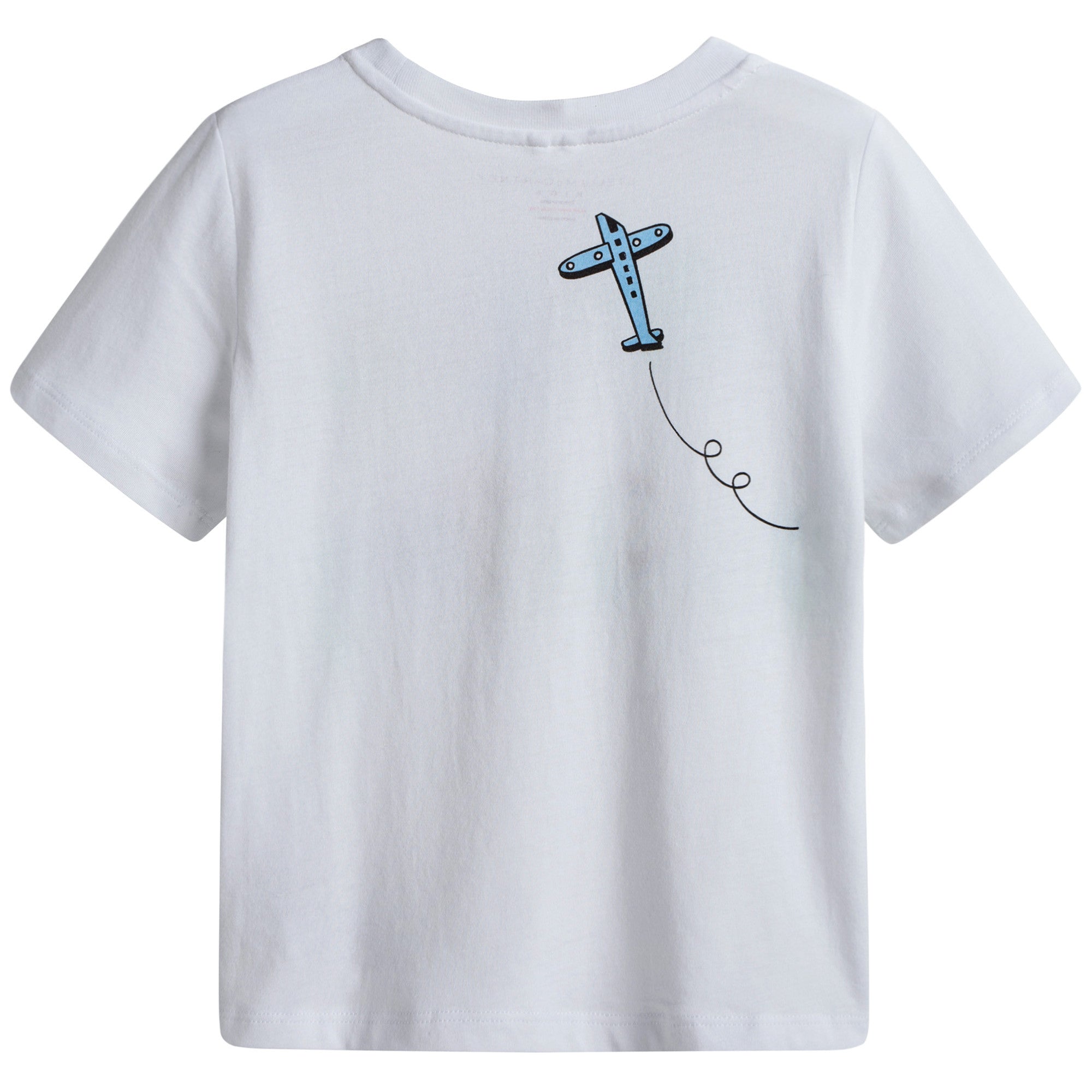 Girls White Logo Cotton T-shirt