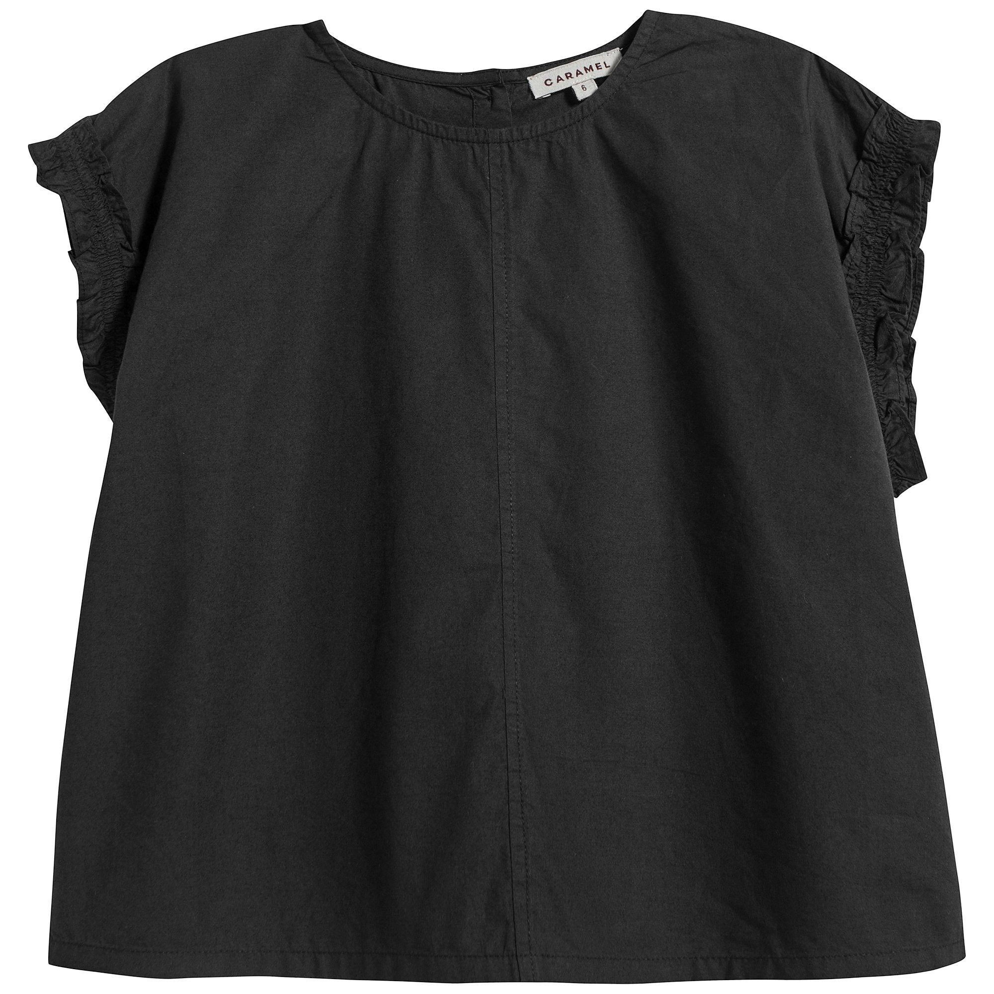 Girls Black Cotton Dress
