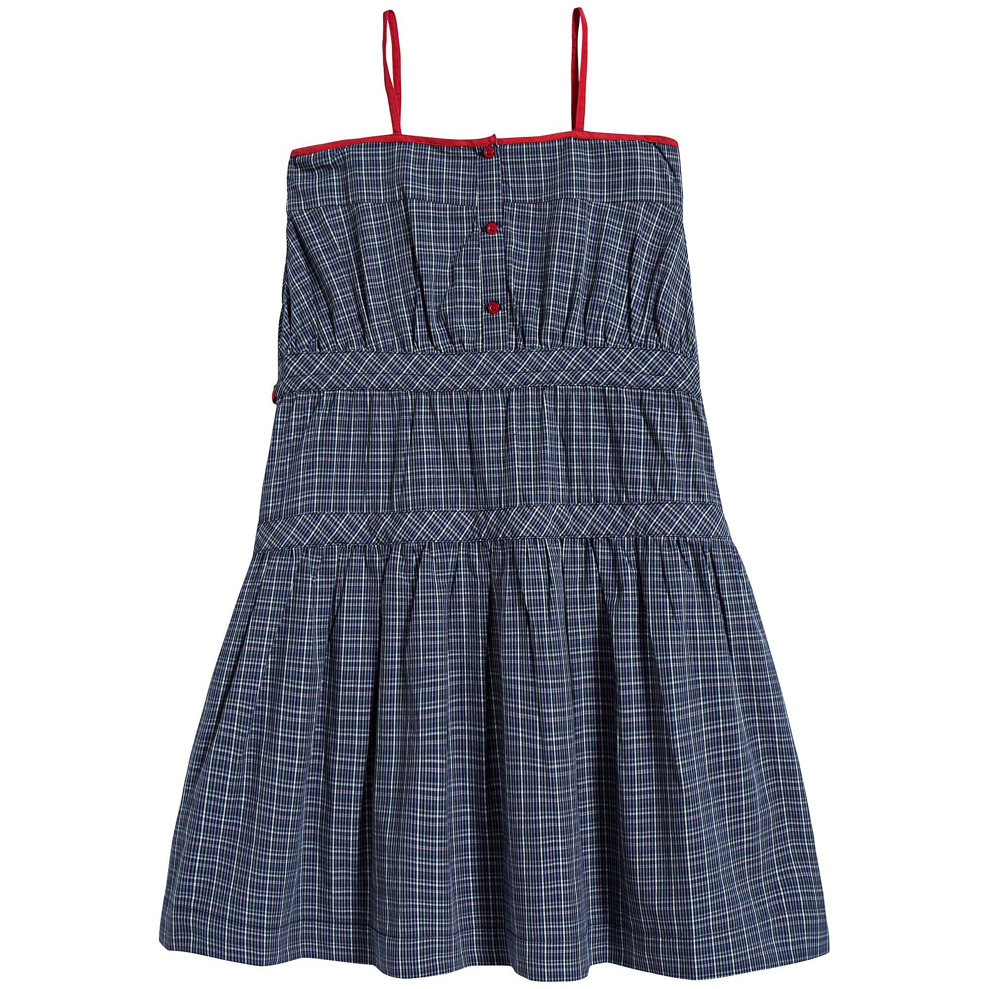 Girls Oxford Blue Cotton Dress