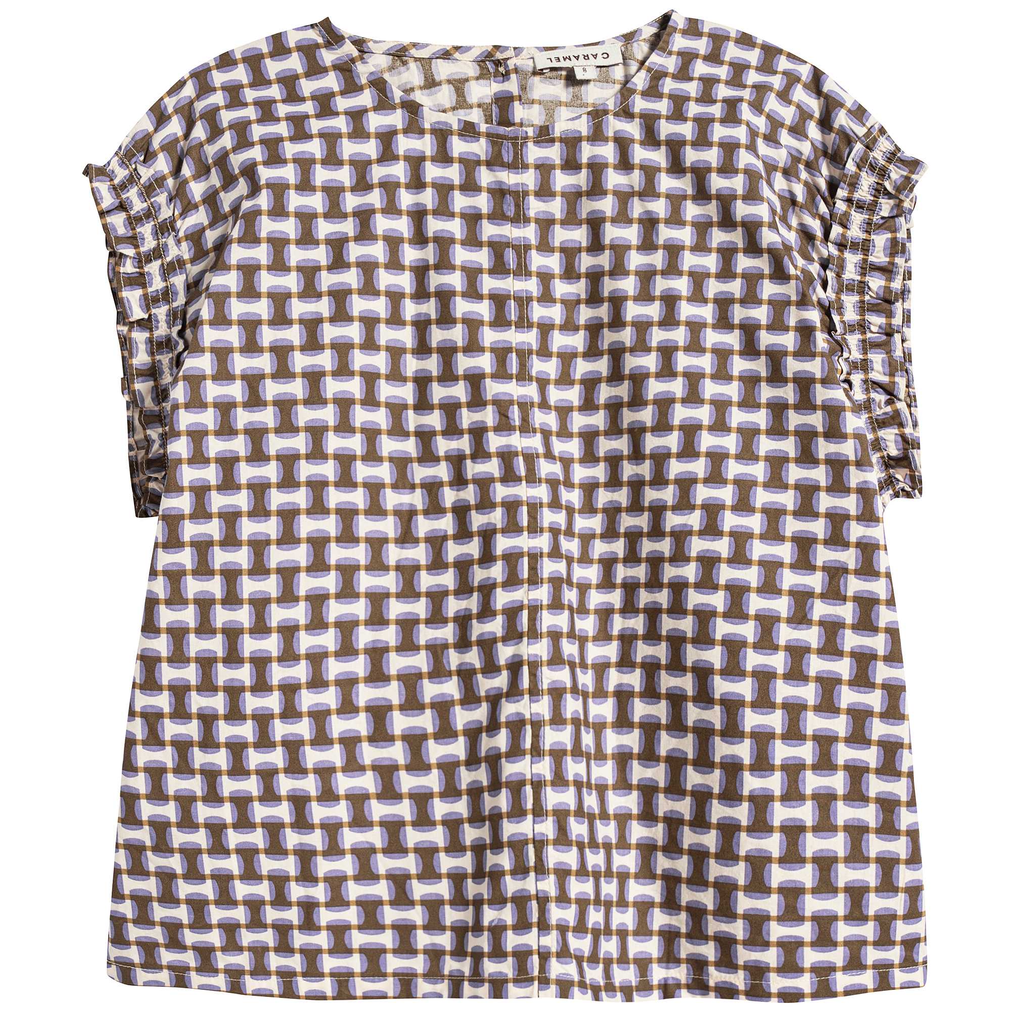 Girls Lilac Print Cotton Top