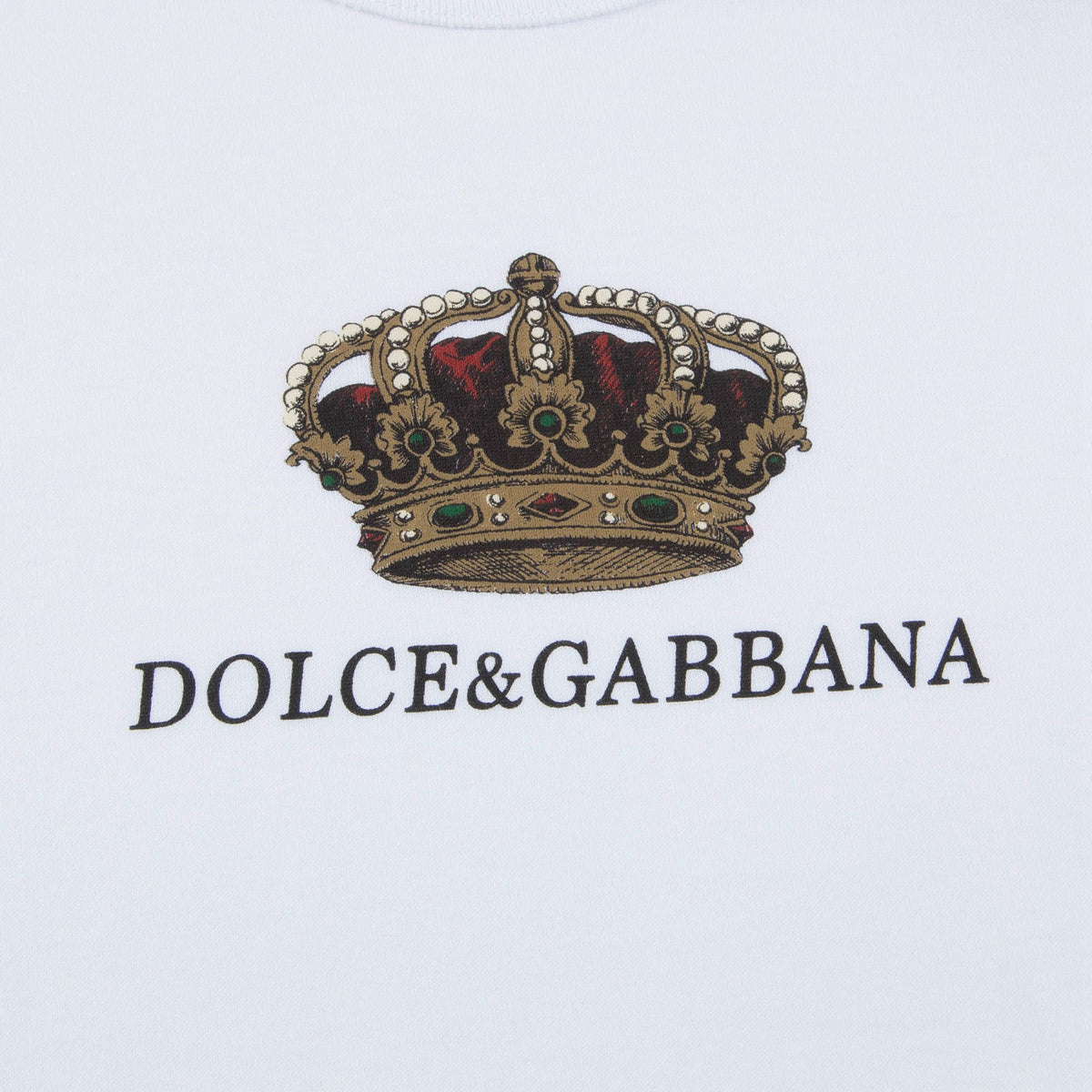 T-shirt en Coton Blanc avec Logo pour Bébé Garçon