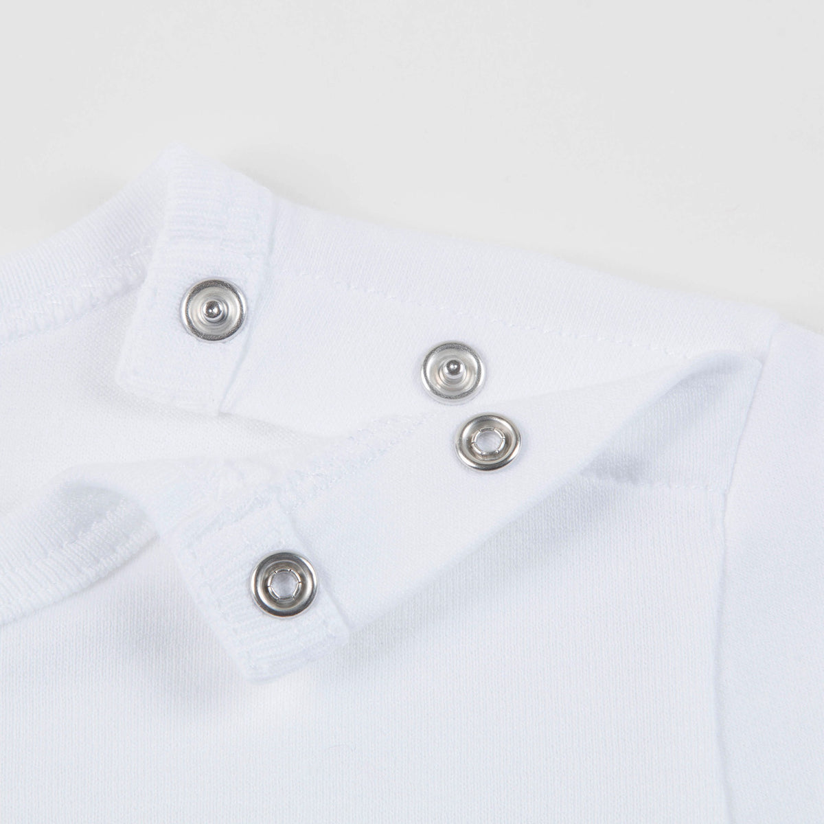 T-shirt en Coton Blanc avec Logo pour Bébé Garçon