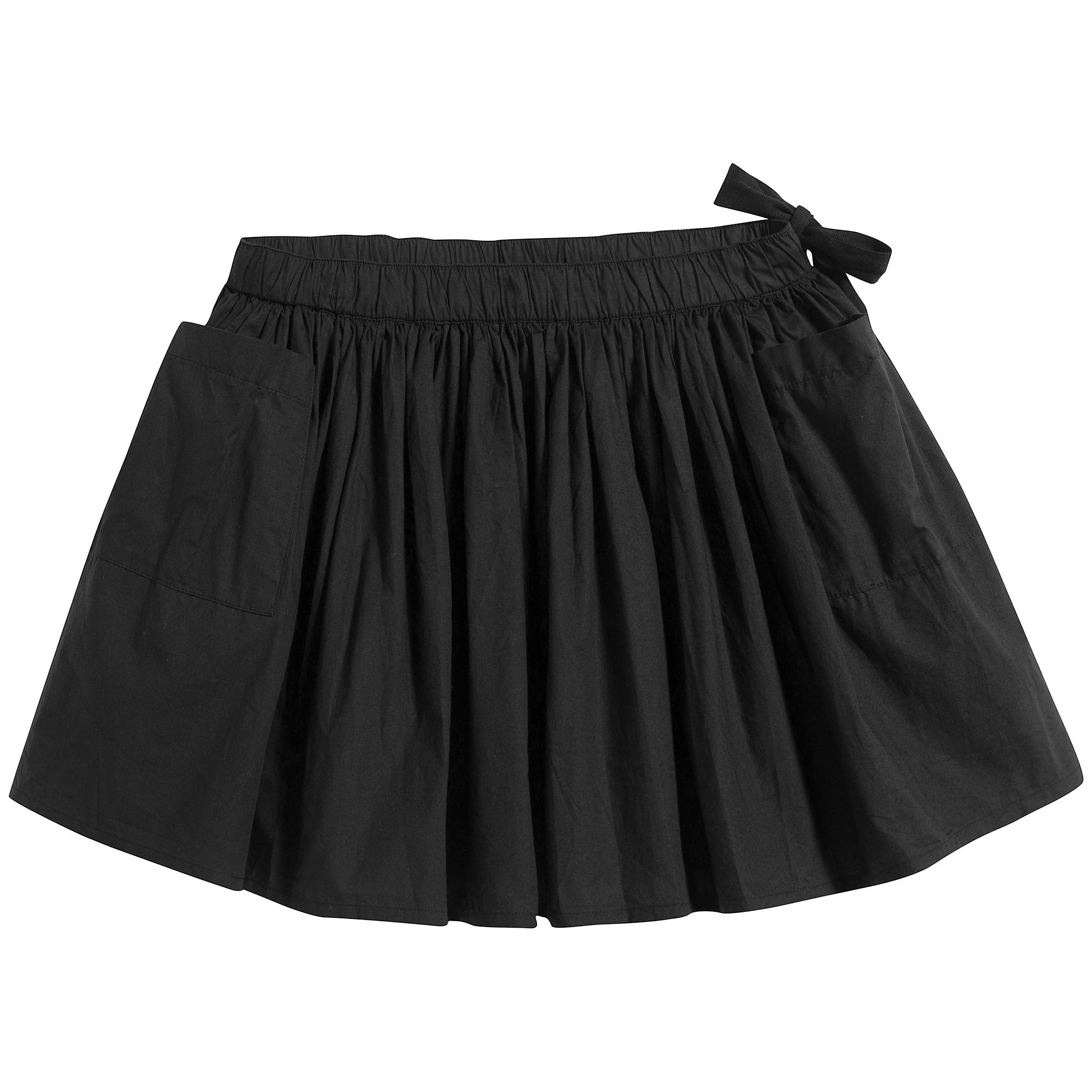 Girls Black Cotton Dress