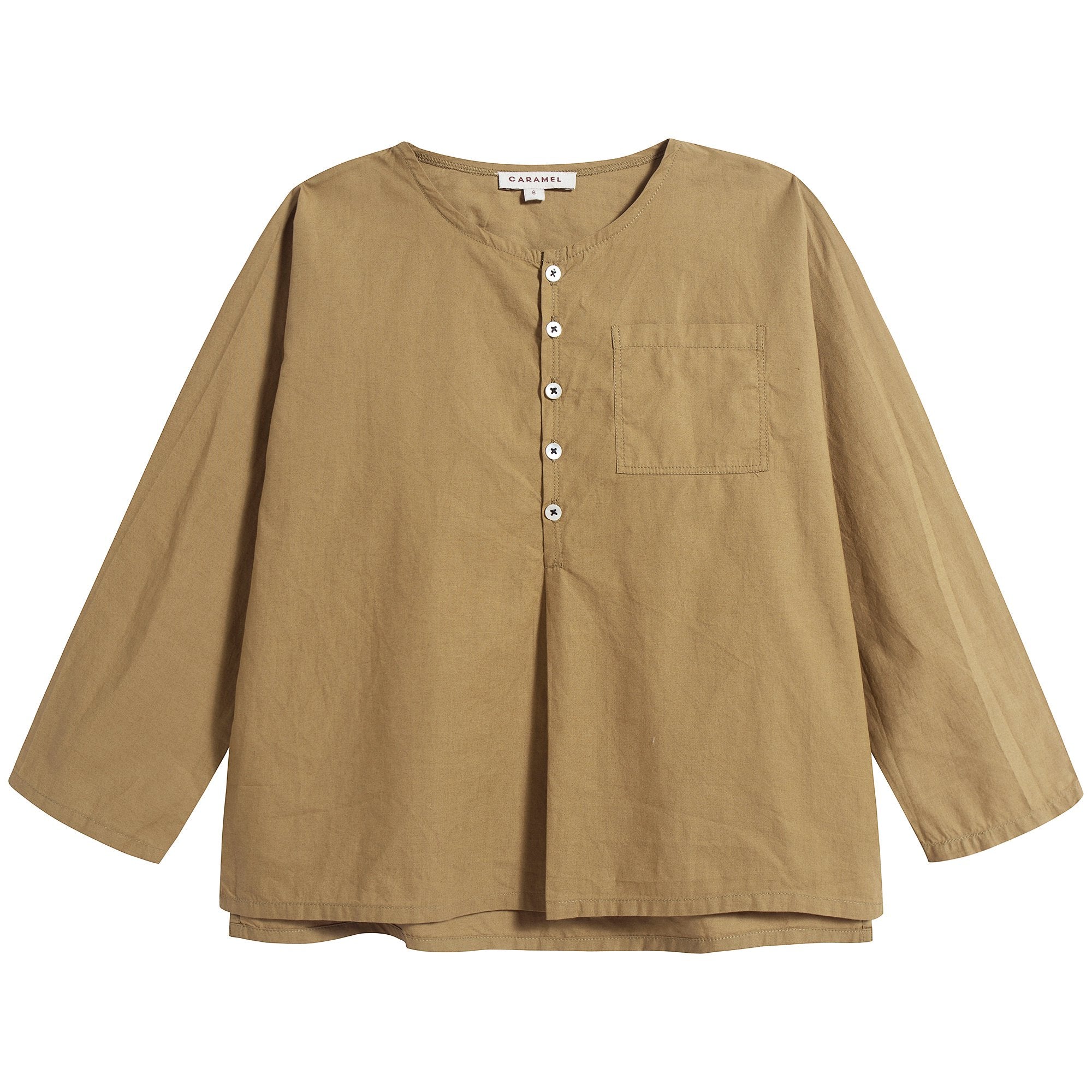 Baby Olive Cotton Tops