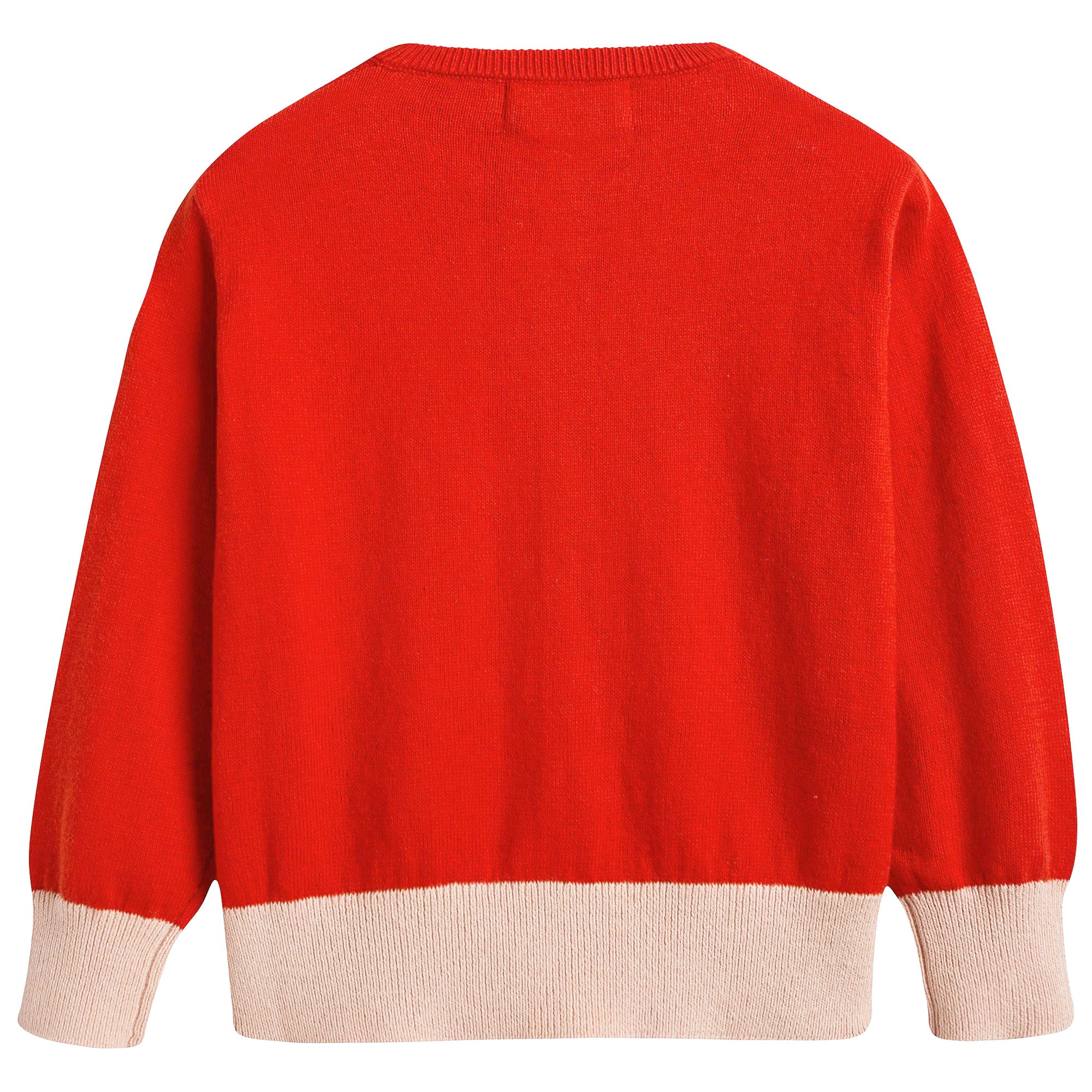 Baby Girls Red Lauren Swan Cardigan