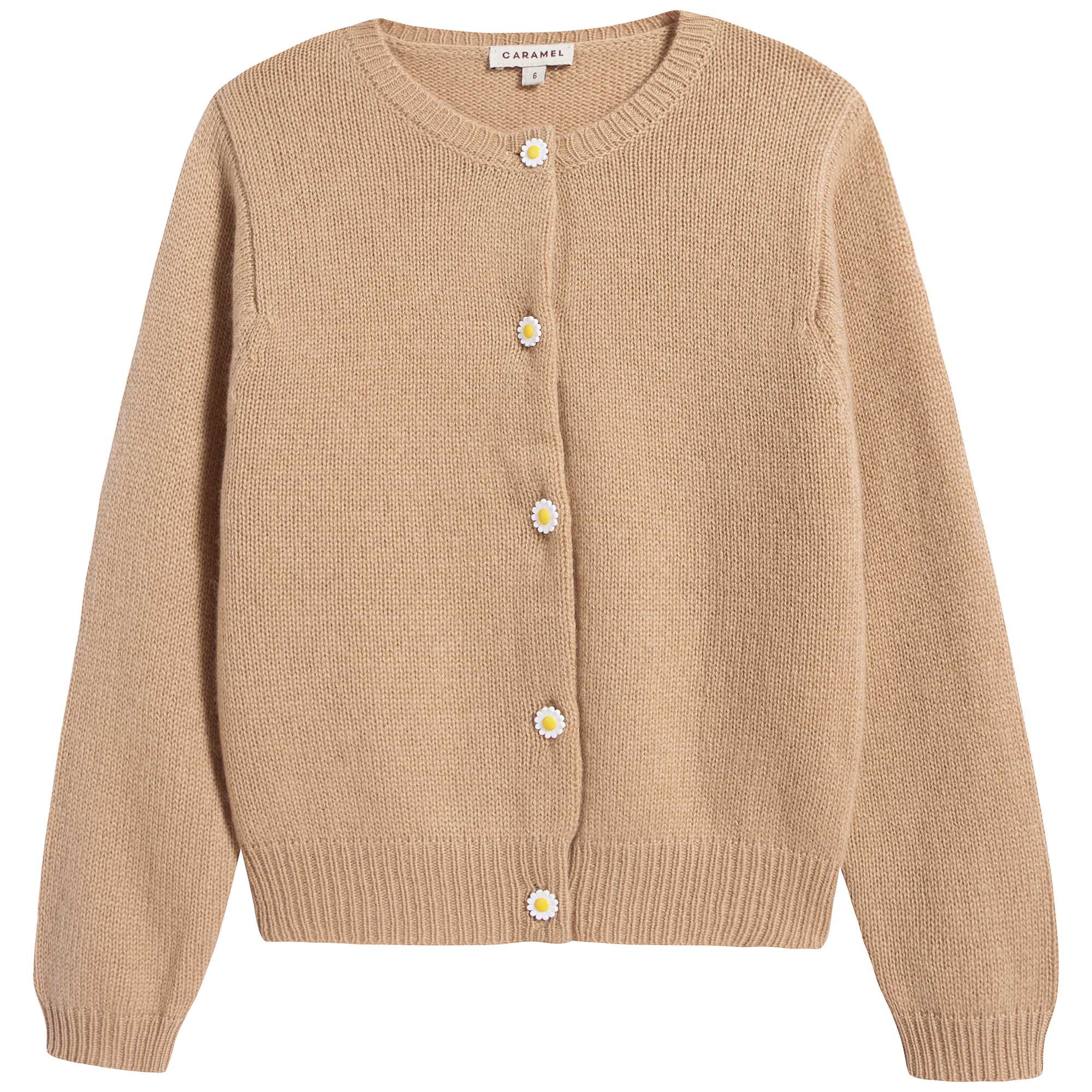 Girls Camel Cardigan