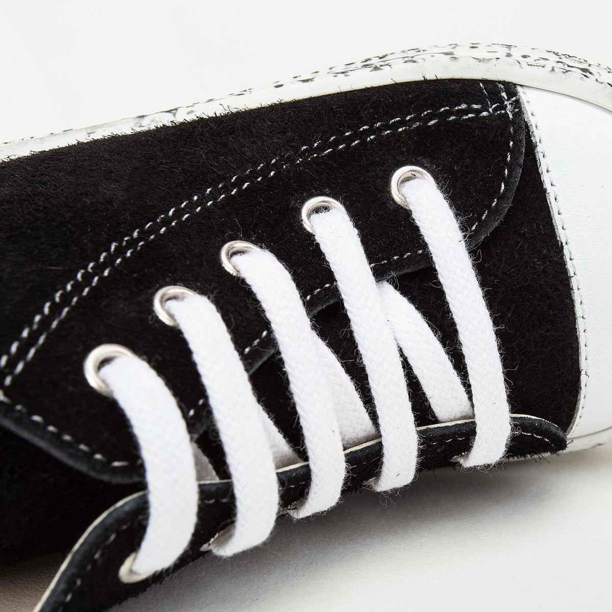 Chaussures montantes noires pour filles à lacets façon corde marine