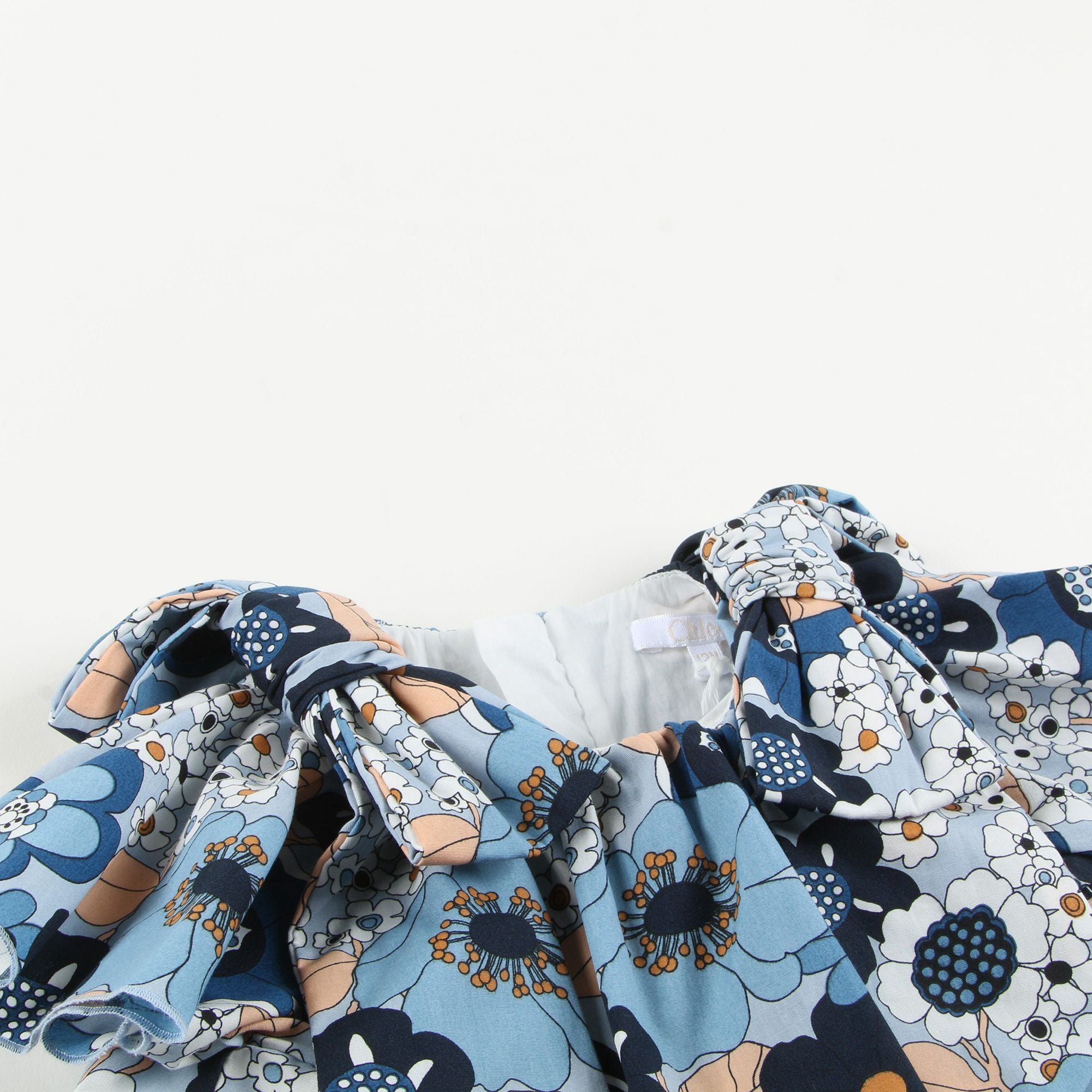 Baby Girls Marine Blue Cotton Dress