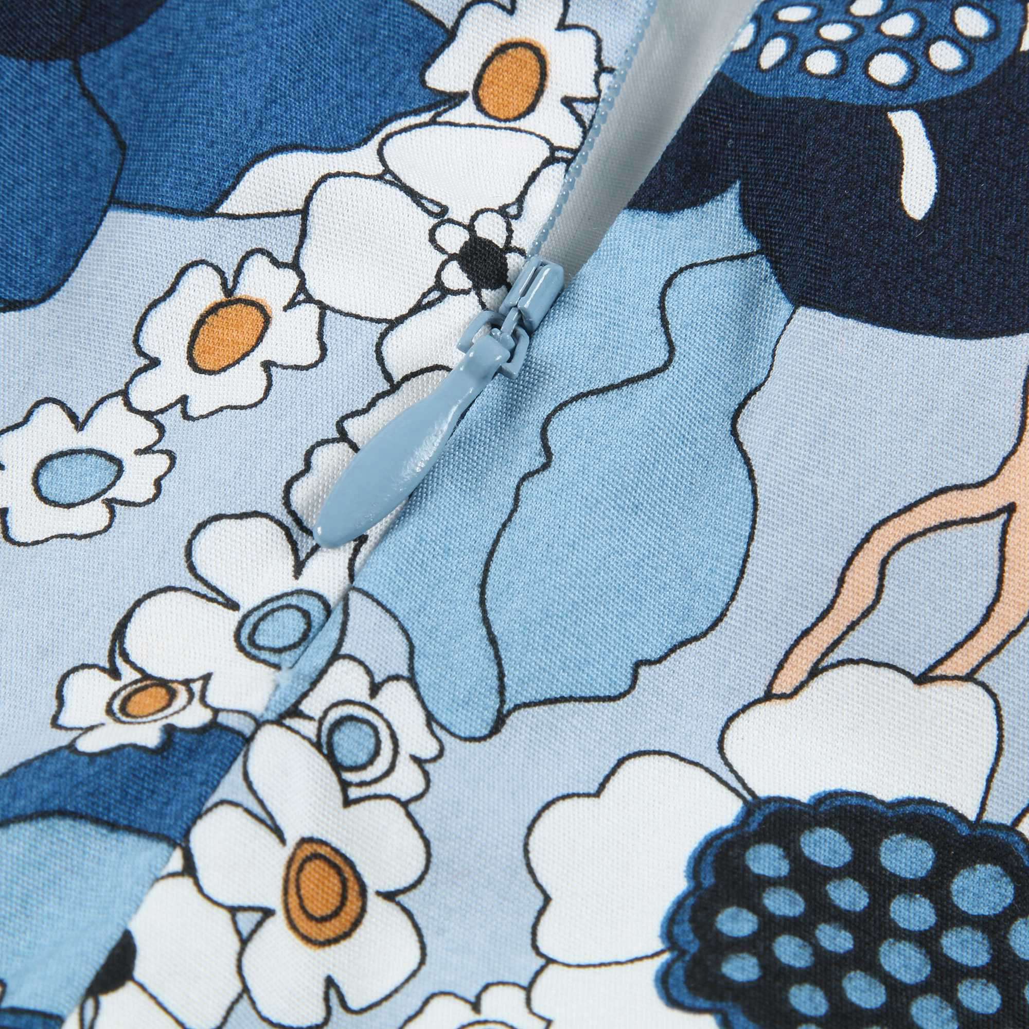Baby Girls Marine Blue Cotton Dress