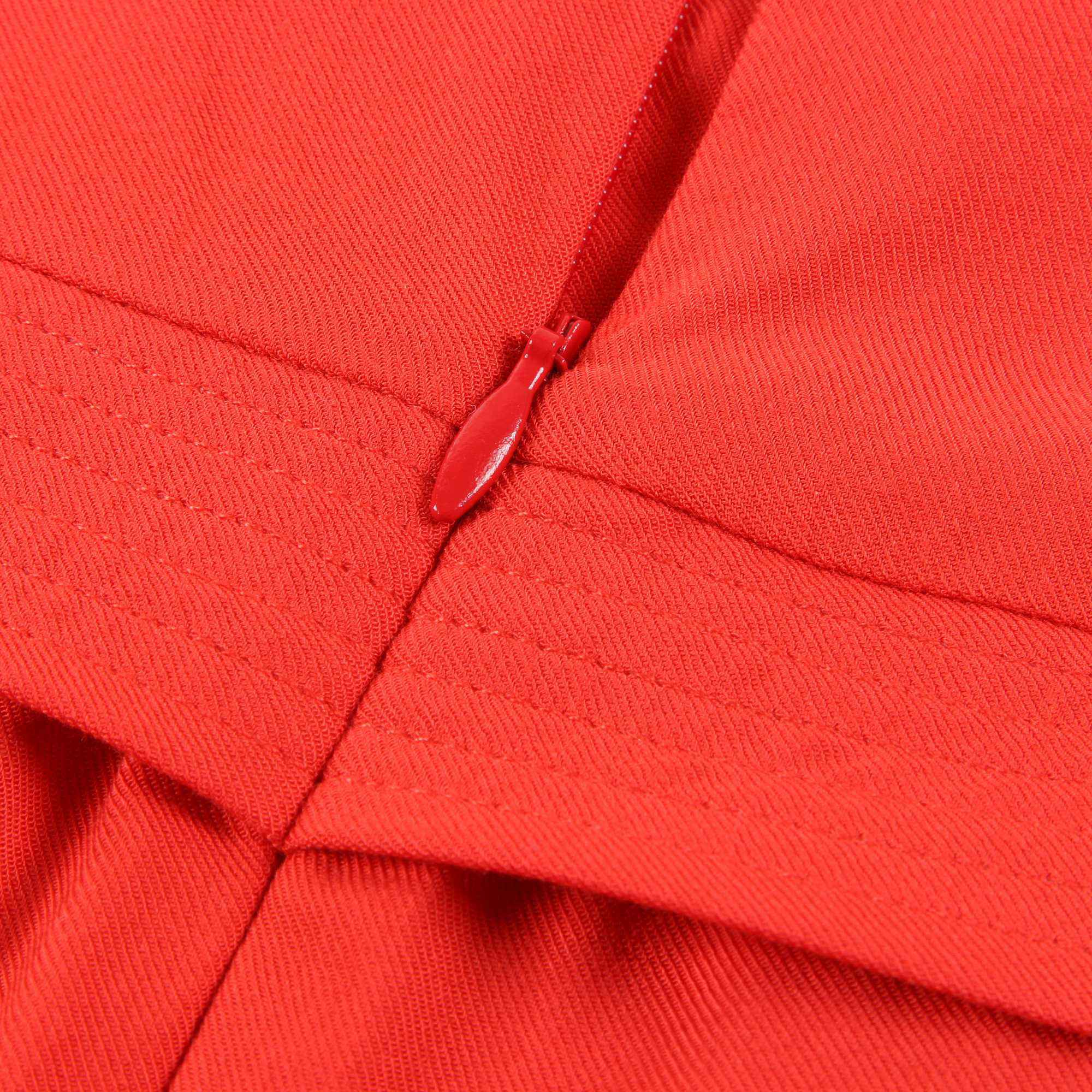 Girls Red Viscose Dress
