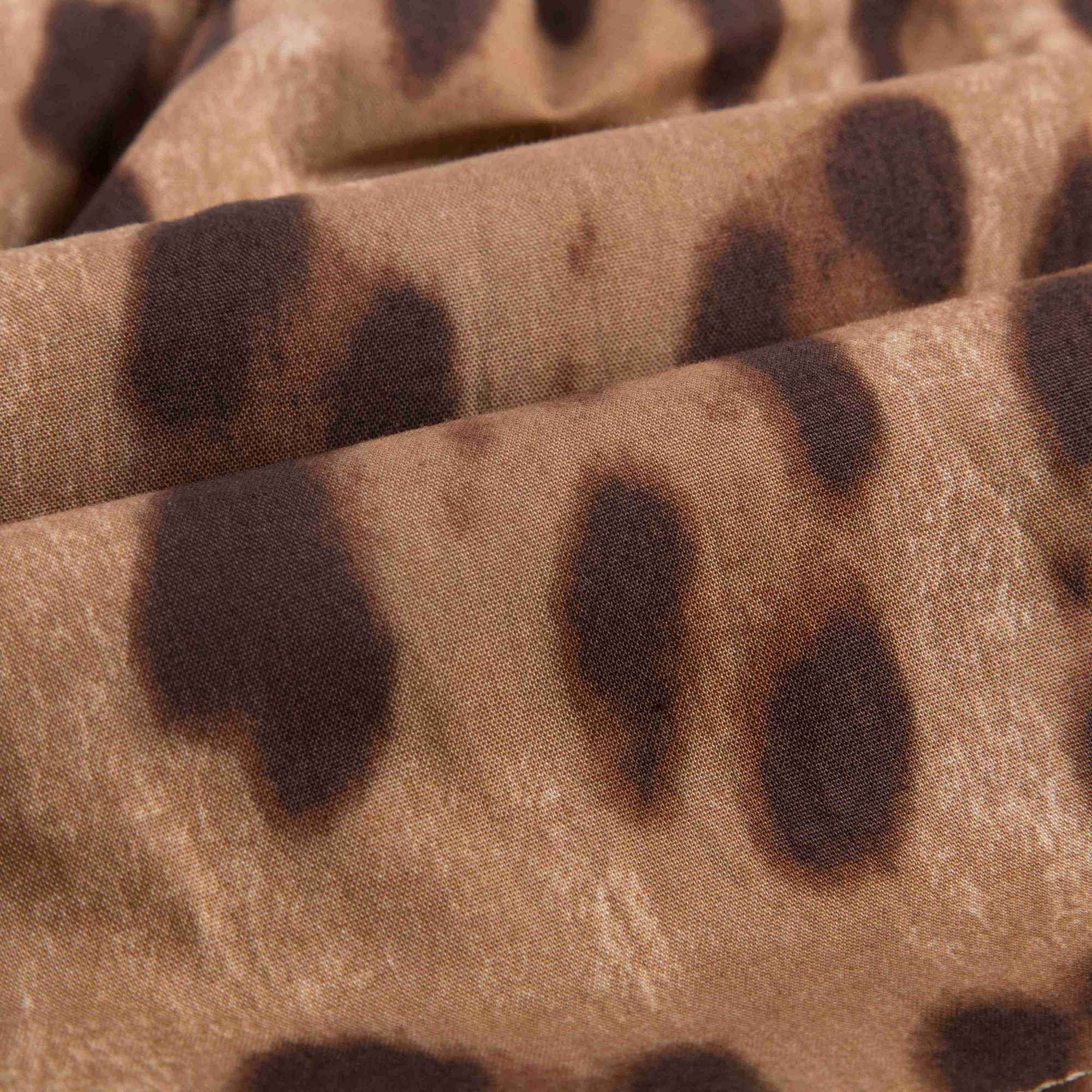 Girls Leopard Print Zambia Top & Shorts Set